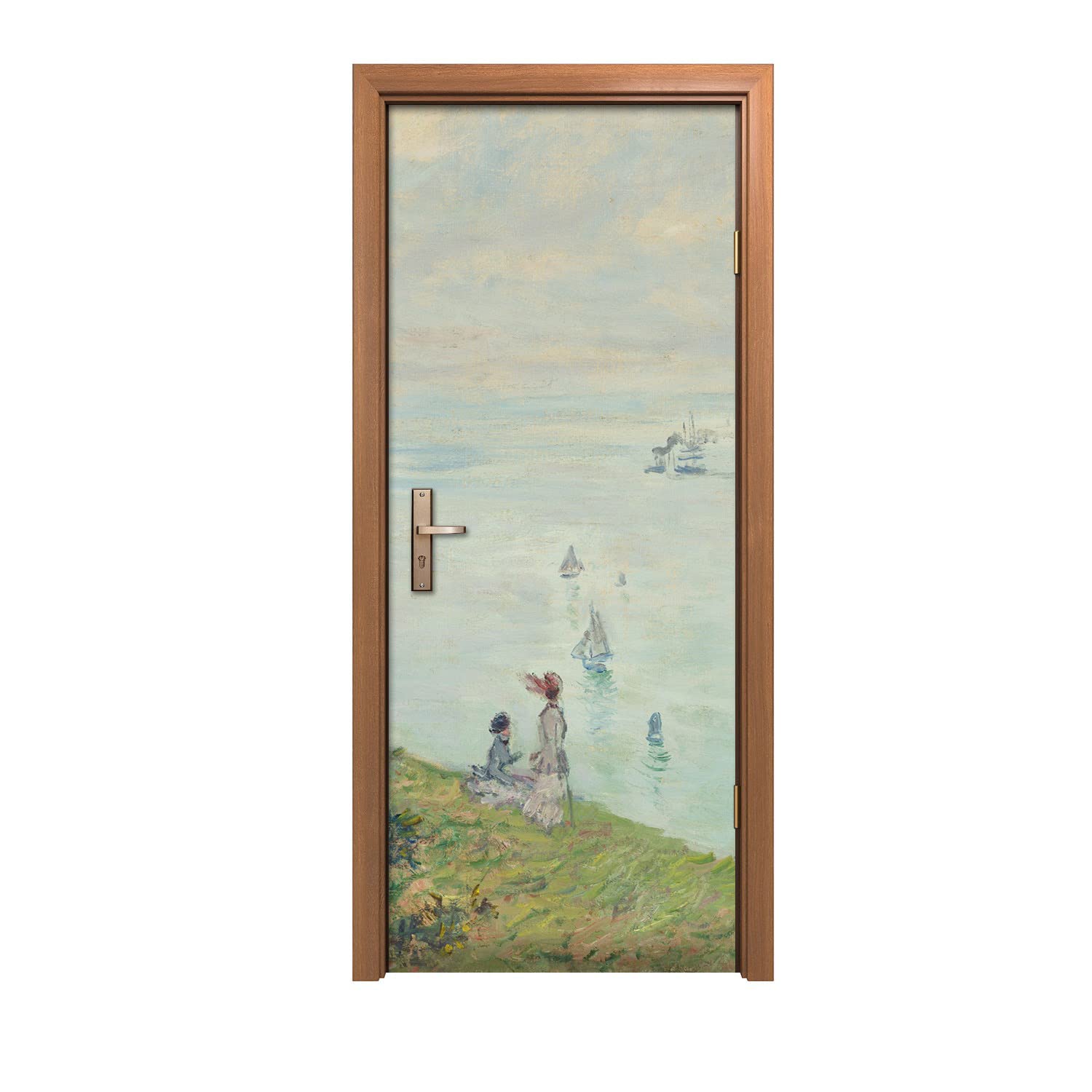 Autocollant de porte 90x200cm pour rénover une vieille porte sans peindre