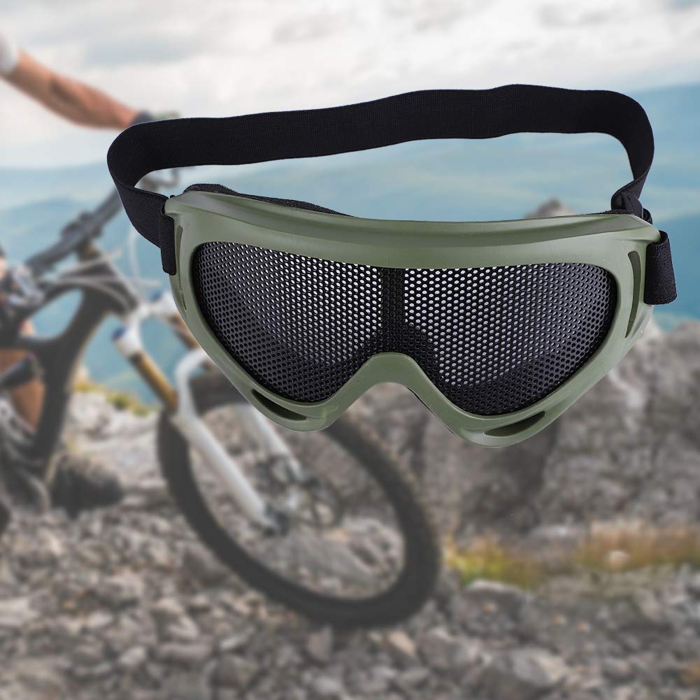 KIMISS X400 Tactics Mesh Airsoft Goggles Outdoor Protection Steel Mesh Paintball Eyewear Army Color