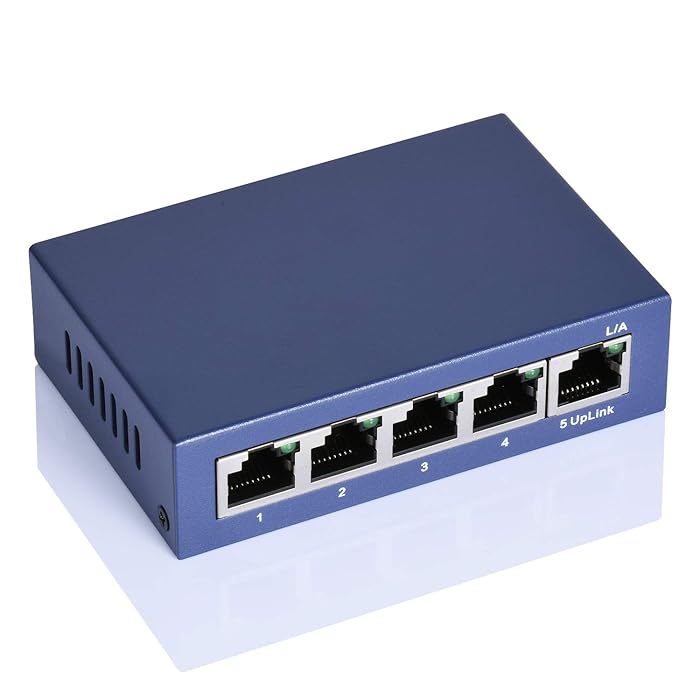 Buy Dericam 5Port PoE Switch 10/100Mbps IEEE 802.3af Compliant