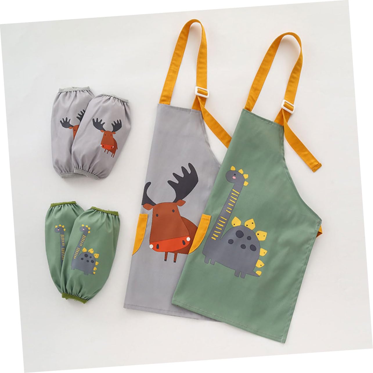 UPKOCH 3sets Grembiuli Impermeabili Per Design Cartoon Grembiule Per Anni Include Per e Facile