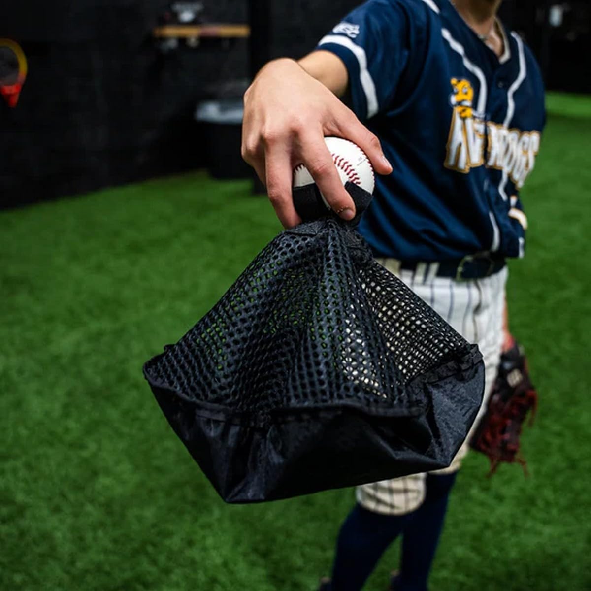 Baseball Training Ball with Attached Resistance Parachute- Strength, Velocity, and Mechanics Training Tool for All Levels of Athlete
