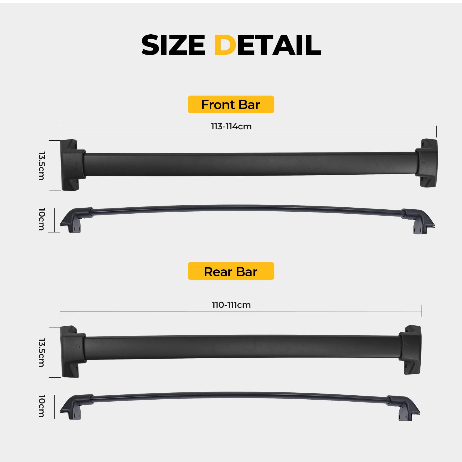 BougeRV Car Roof Rack Cross Bars Compatible with 2023-2024 Honda CR-V ...