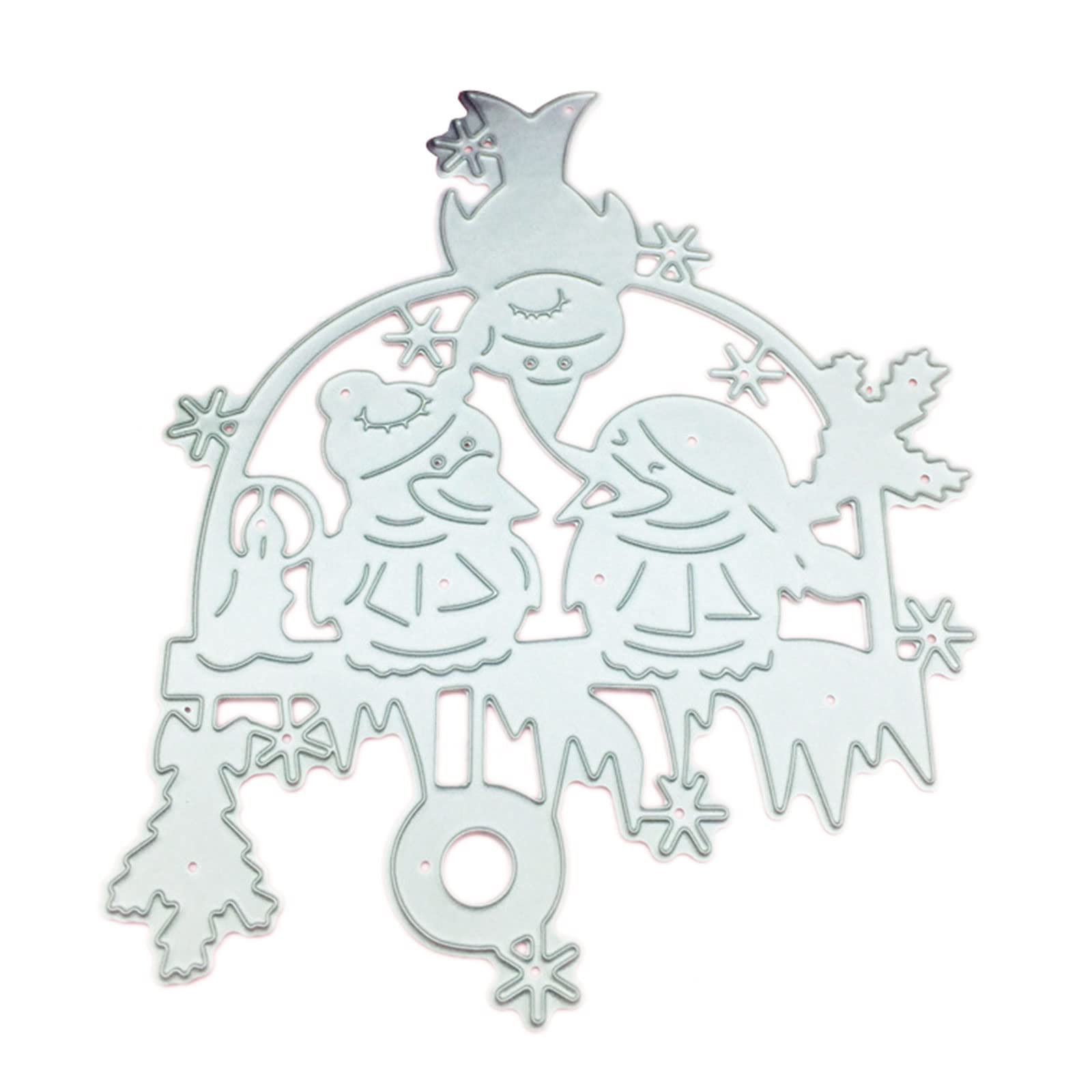 Jazuaiao Christmas Birds Metal Cutting Dies Stencils for Scrapbooking Decorative Embossing Paper Cards Template Cutting Templates for