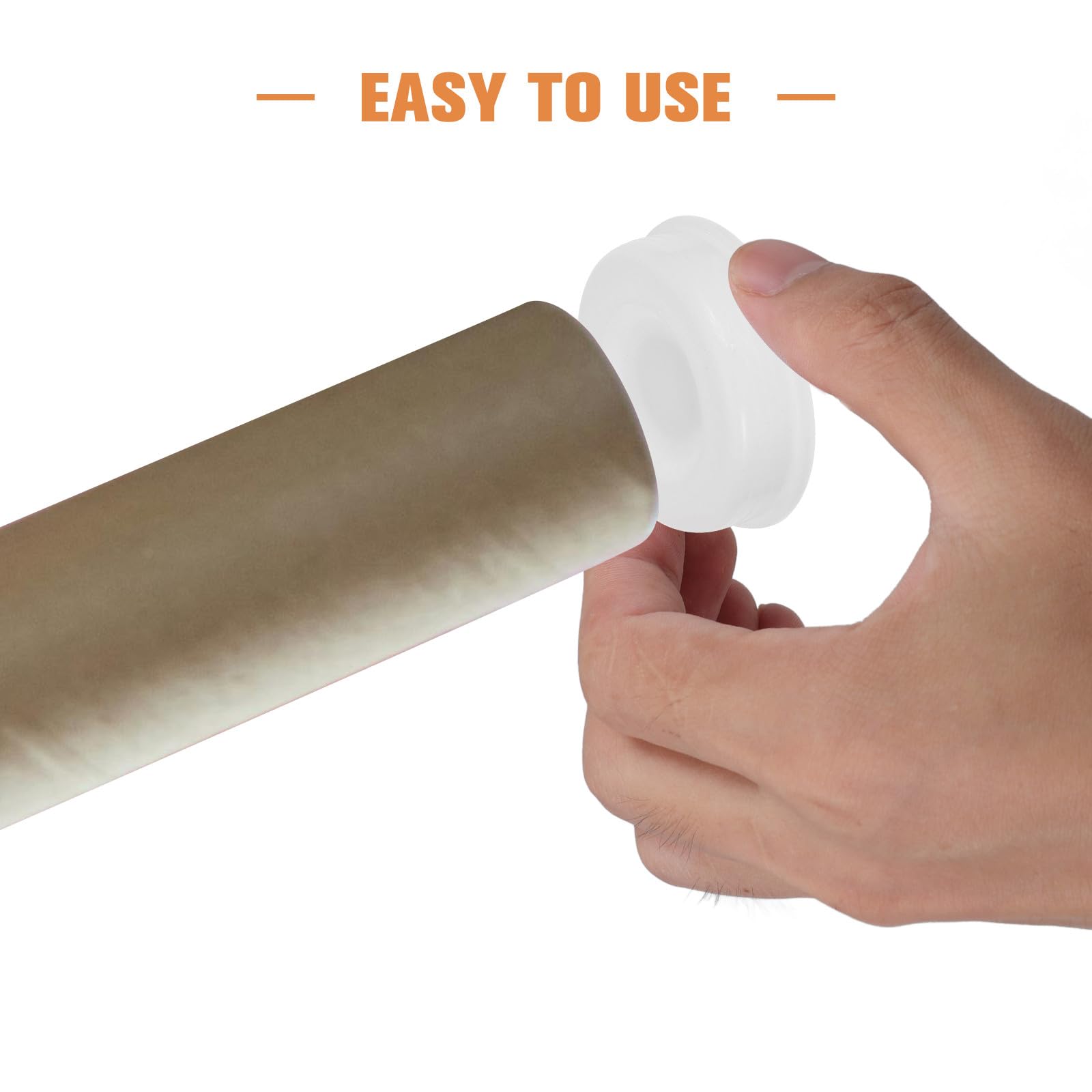 Veemoon Bouchons Ronds en Plastique Blanc pour Tubes D'affiches et Tubes D'expédition, Résistants aux Dommages, Faciles à Installer, Lot de 20 Pièces