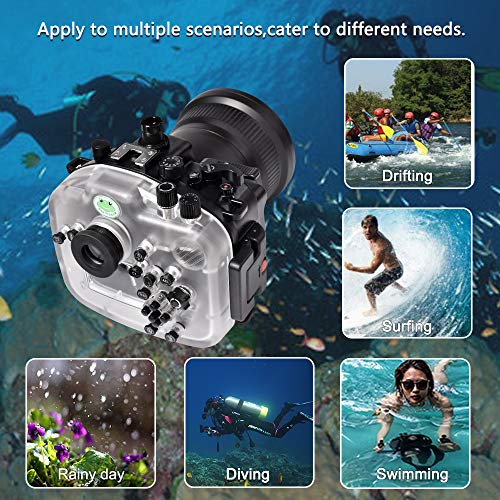 Ficha técnica Sea frogs Carcasa para cámara subacuática Compatible con Sony A7SIII 90mm IPX8 40 m 130 ft Profundidad máxima de inmersión Carcasa Impermeable para Buceo Surf Remo esquí - Fernando Cortés