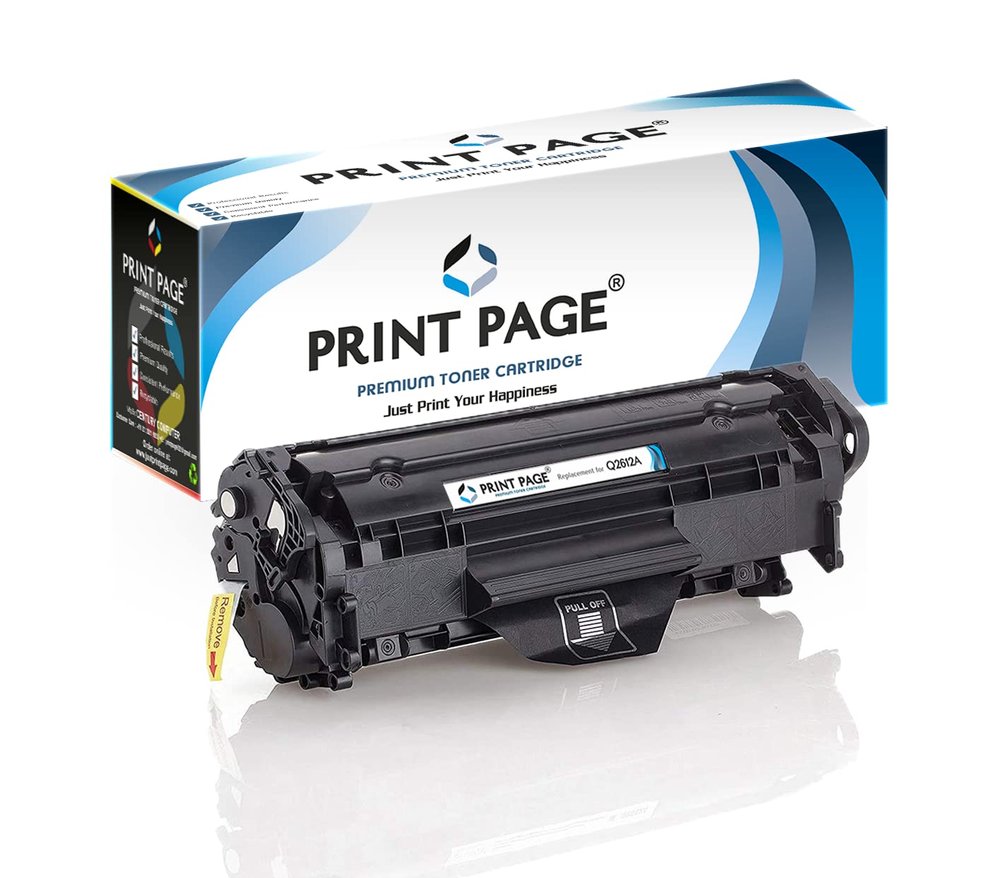 12A Toner Cartridge Compatible for LJ Printers 1010, 1012, 1018, 1020, 1022, 1022n, 1022NW, 3015, 3020, 3030, 3050, 3050z, 3052,3055, M1319, M1319F MFP, M1005 MFP (1 pcs)