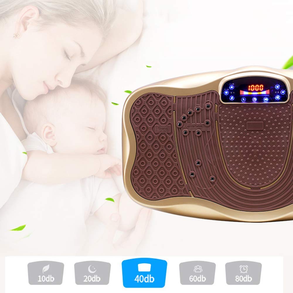 Wibracyjna maszyna do ćwiczeń Płyta wibracyjna Trenerzy fitness Szczupła wibrująca maszyna 3D z pilotem Muzyka Bluetooth 1-99 Ustawienie prędkości do utraty wagi Ujędrnianie ciała Czerwony