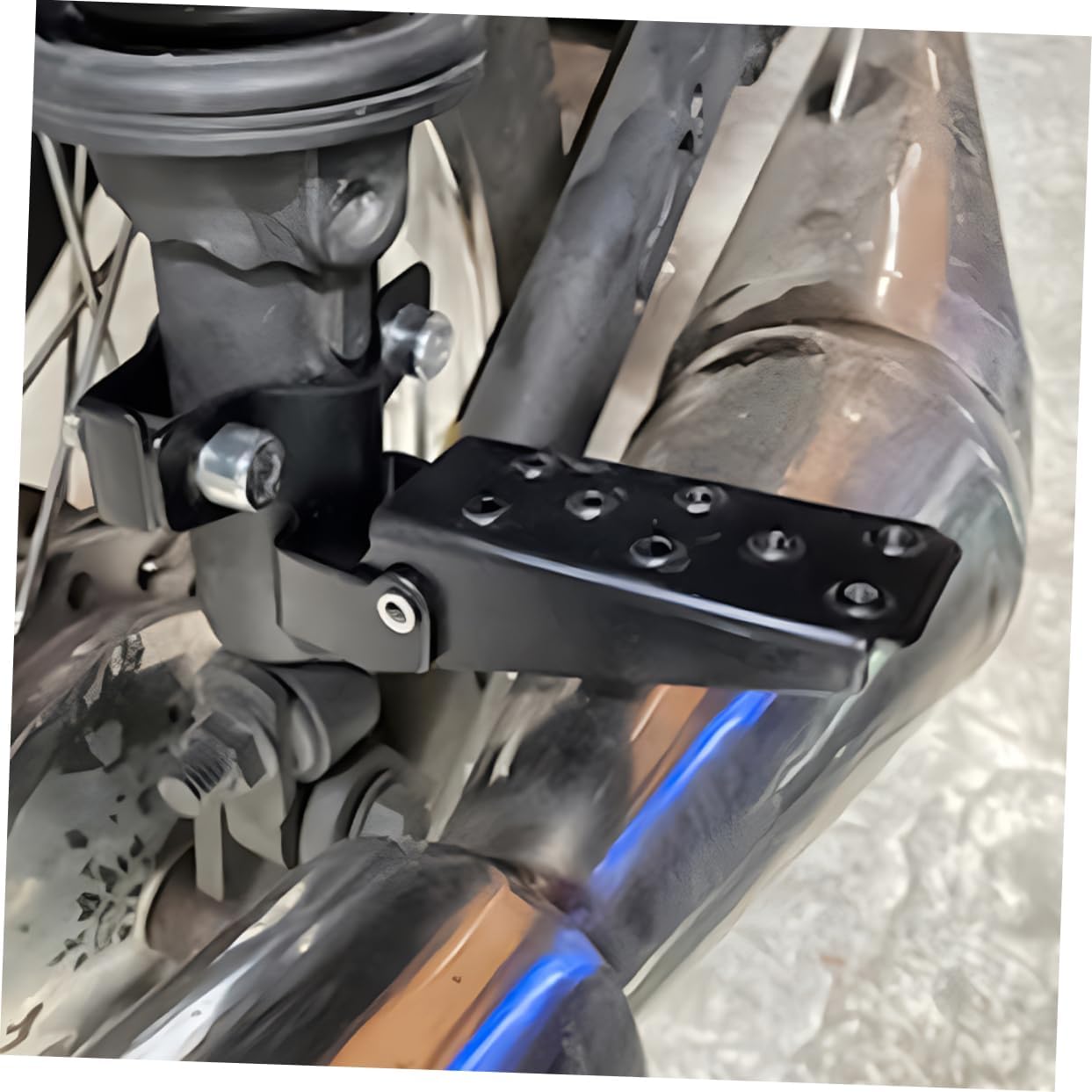 Cabilock 5pairs Rear Foot Pegs Folding Cycling Pedal for Road Mountain Non- Design for Passenger Comfort and Safety