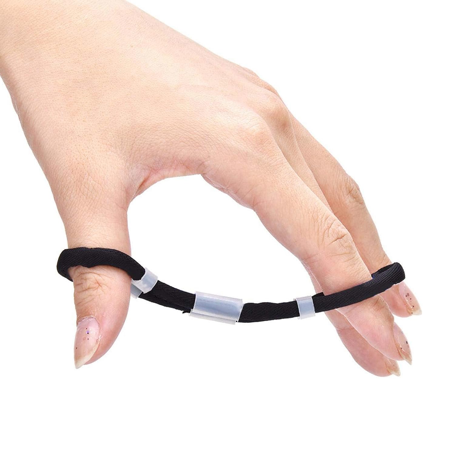 Fyearfly Archery Finger Sling, Recurve Bow Fingerling Adjustable Men Women Universal Slingshot Stabilizer Gear Hunting Accessories, for Outdoor Trainer Traditional Archery Barebow Longbow (M)
