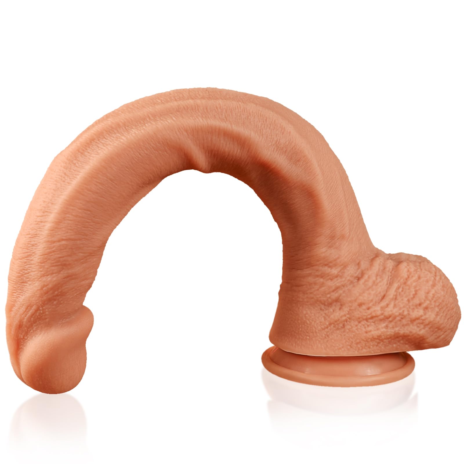 44,5cm Dildo Morbido Lungo Realistico Dildos in Silicone XXL pene | Mostruoso di Profondità Anale, con Vene Realistiche e Testicoli Paffuti, Grande Giocattolo Sessuale Enorme per Uomini Donn