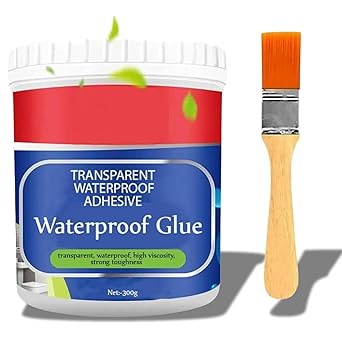 Crack Seal Agent with Brush Transparent Waterproof Resin Epoxy for Roof Leakage Crack Seal Glue Roof Water Leakage Solution Water Proof Glue for Waterproofing