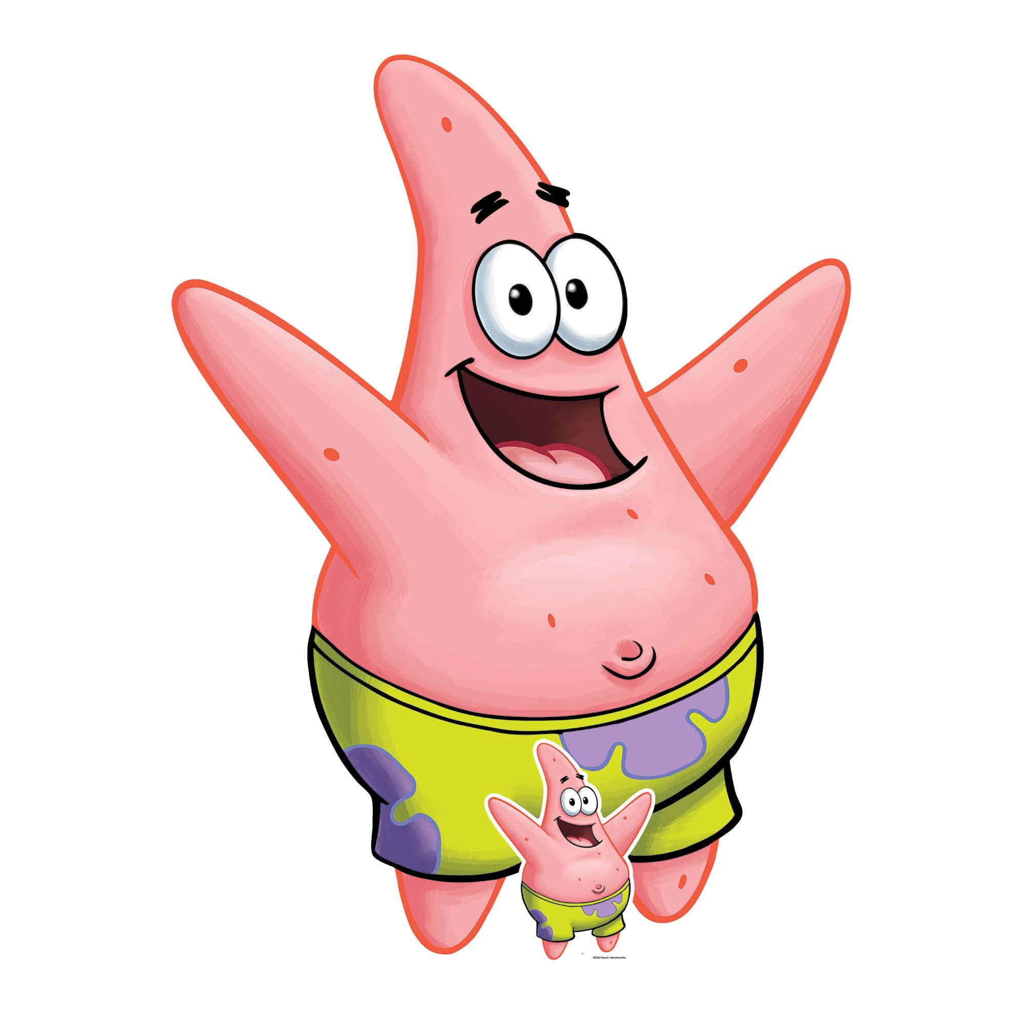 Star Cutouts SC4608 Patrick Star 123cm Cardboard Cutout – Official SpongeBob Party Standee for Birthdays, Fans & Celebrations