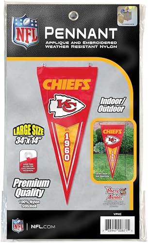 Miniatura 4 de Party Animal Banderín vertical de los Kansas City Chiefs de la NFL