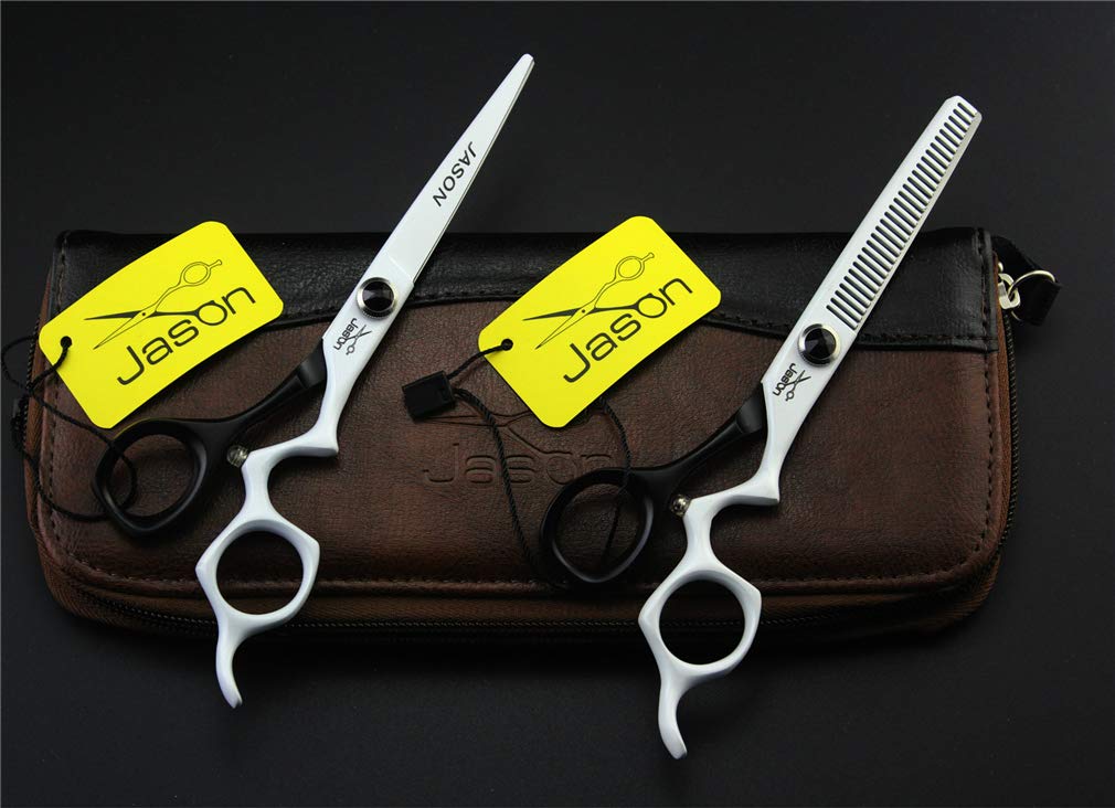 Professional 6.0 Zoll Frisuren-Scheren-Set Bartscheren Ausdünnung Schere Japanischen Edelstahl-Mann-Frauen-Haar-Home Use Barber