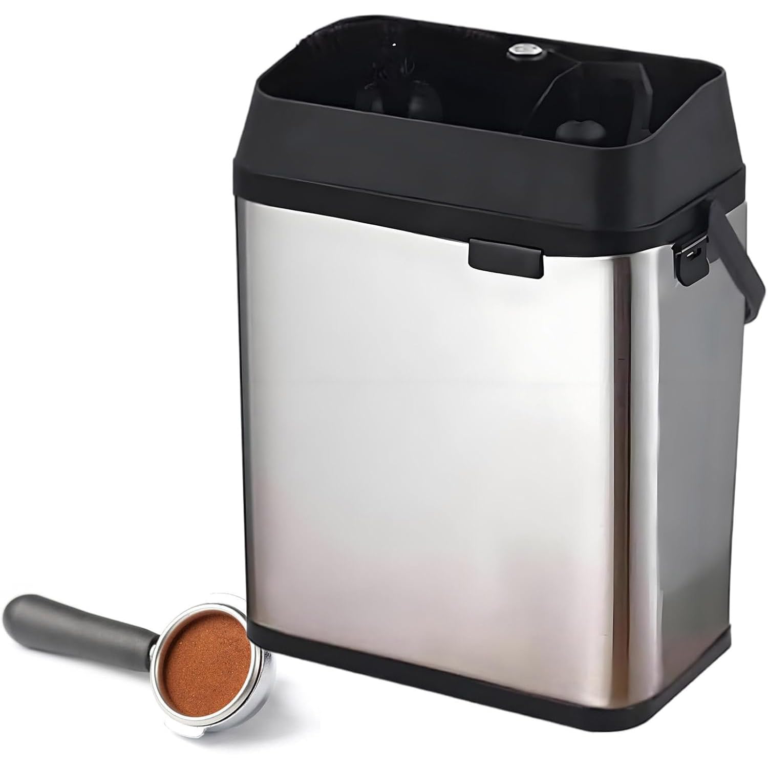 Kit de limpieza de portafiltros de café, máquina automática de limpieza de suelos con raspadores y cepillo, 3 métodos de instalación para uso doméstico