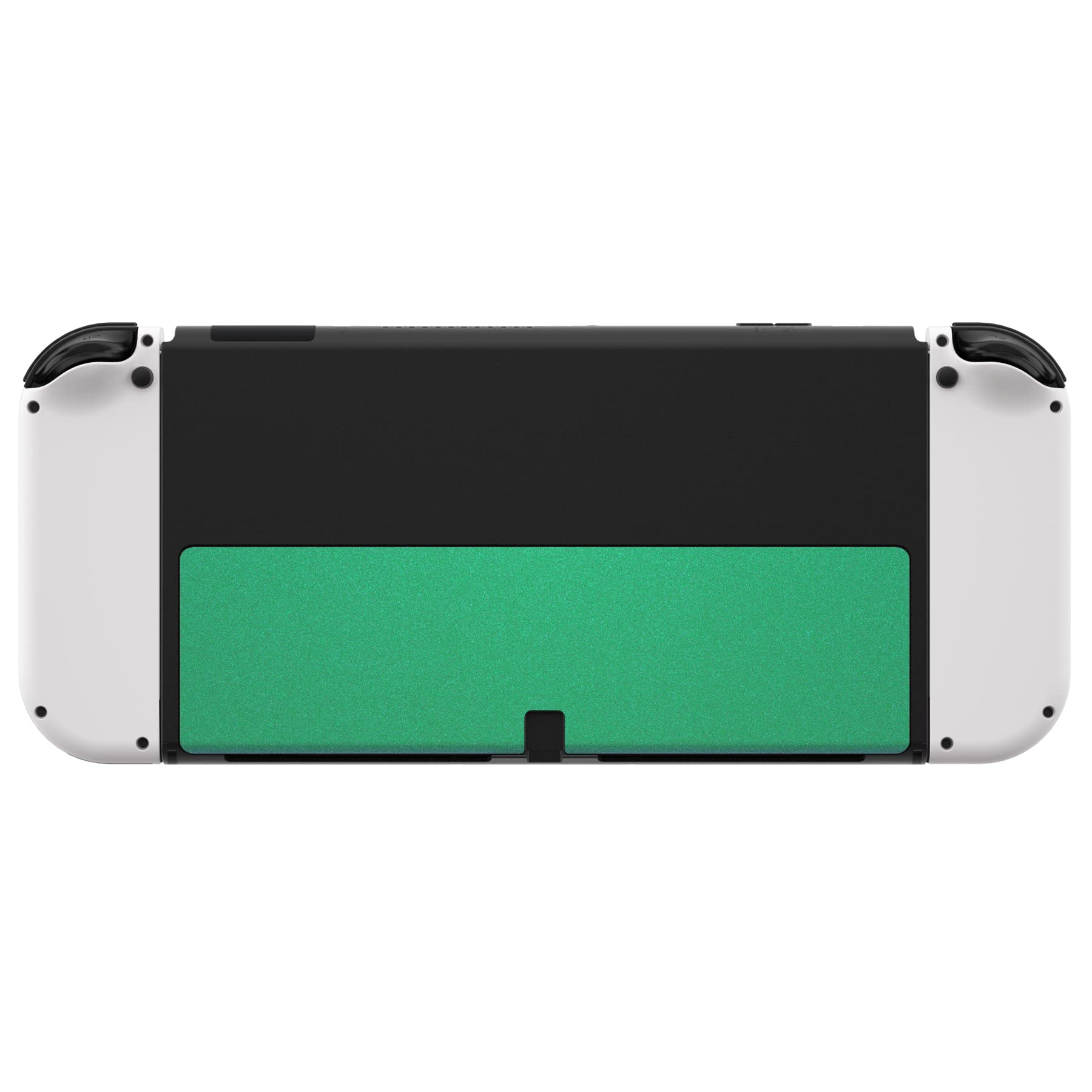 eXtremeRate Béquille de Remplacement en Métal Caméléon Violet Vert pour Nintendo Switch OLED, Support Arrière - Console Non Incluse
