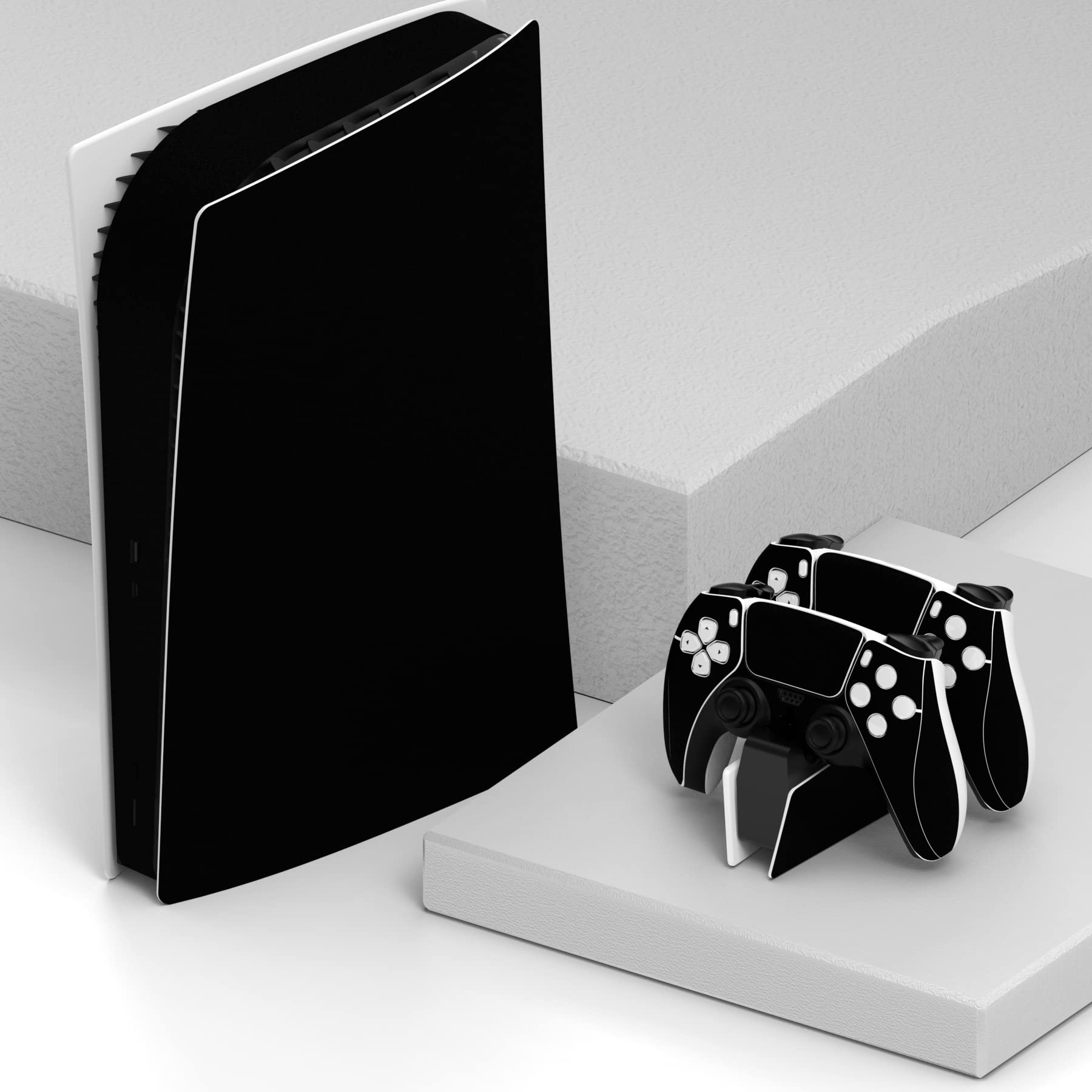 playvital Full Set Skin Decal for ps5 Console Digital Edition, Sticker Vinyl Decal Cover for ps5 Controller & Charging Station & Headset & Media Remote - Killing Clown - 3