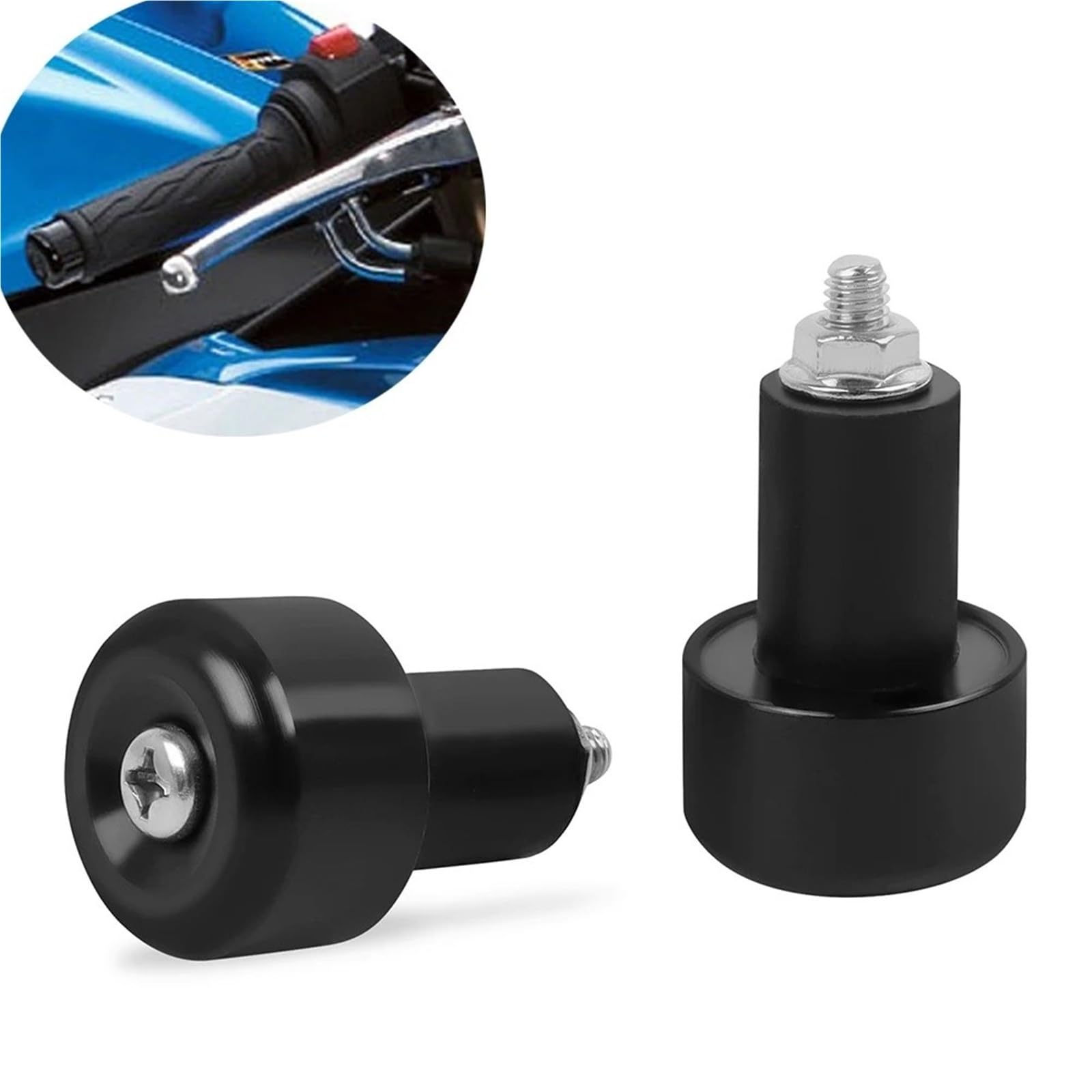Motocicleta Tapon para Manillar Tapones Para Manillar De Motocicleta, Empuñaduras, Deslizadores De Contrapesos Para Suzuki Para GSXR600 GSXR750 GSXR1000 K6 K7 K8 K9 Tapón de manillar de motocicleta