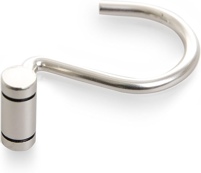 BINO Shower Curtain Hooks, Brushed Nickel Set of 12 Shower Curtain Rings