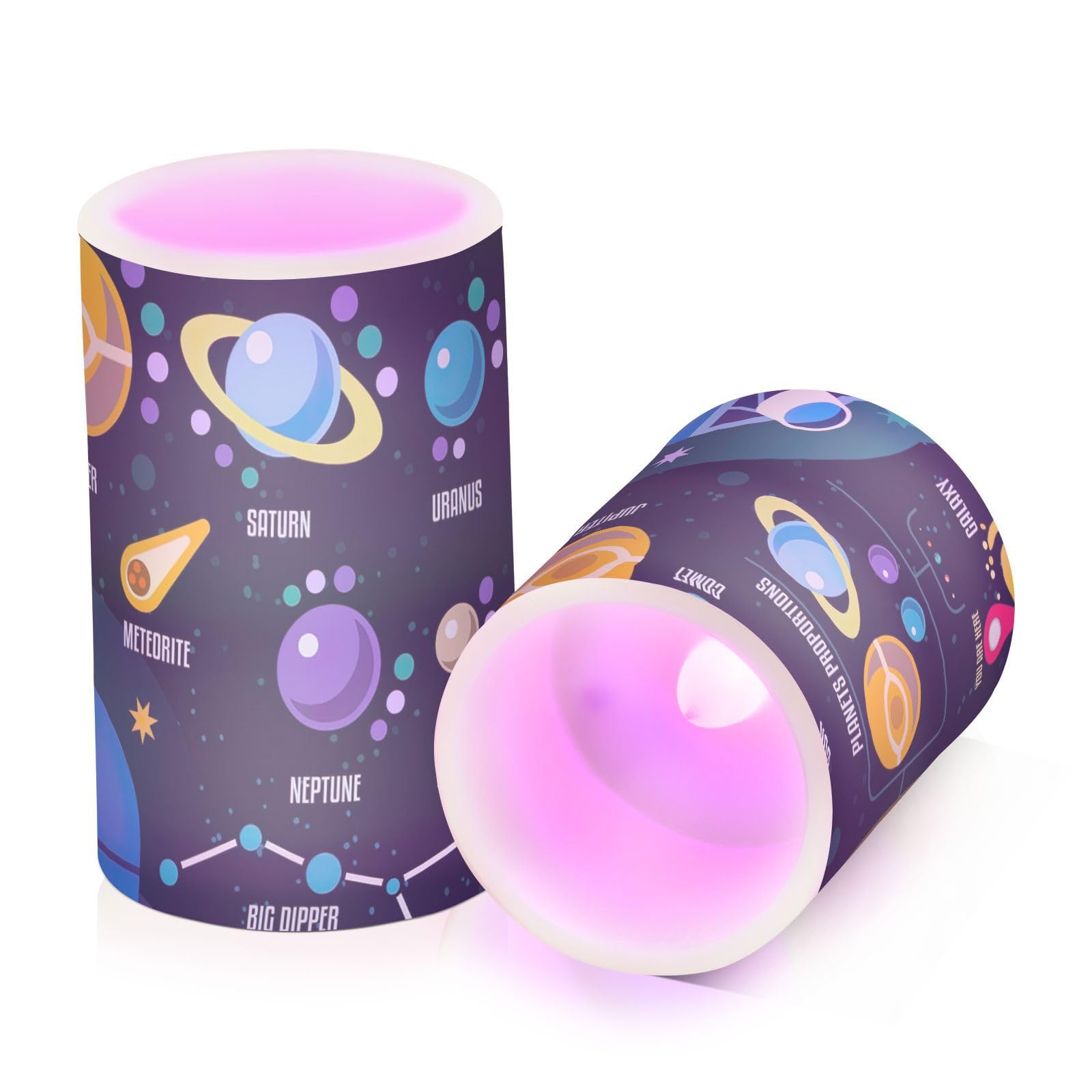 ODAWA Space Horizons Velas sin llama, velas de batería con temporizador remoto, velas para San Valentín, hogar, boda, decoración de cumpleaños