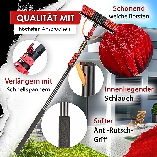 Teleskop Auto Fensterreiniger - Verstellbare Glasbürste Mit Mikrofaser