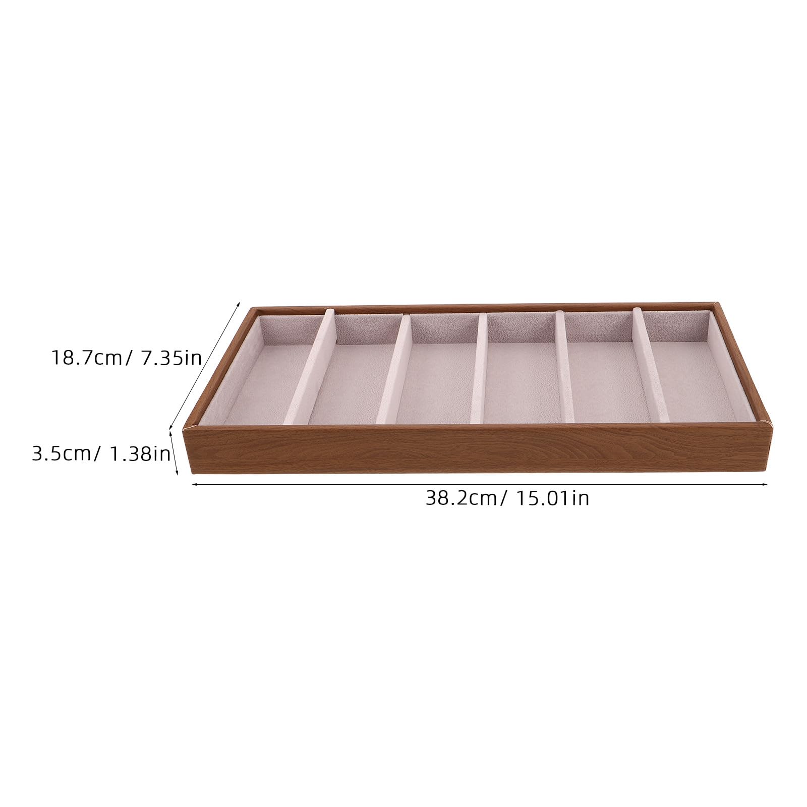 Healeved Bandeja de Exhibición de Gafas de Franela Compartimentos Separados | Caja para Guardar Gafas, Bandeja para Gafas, Celebracion Verano, Uso en Mostrador y Hogar