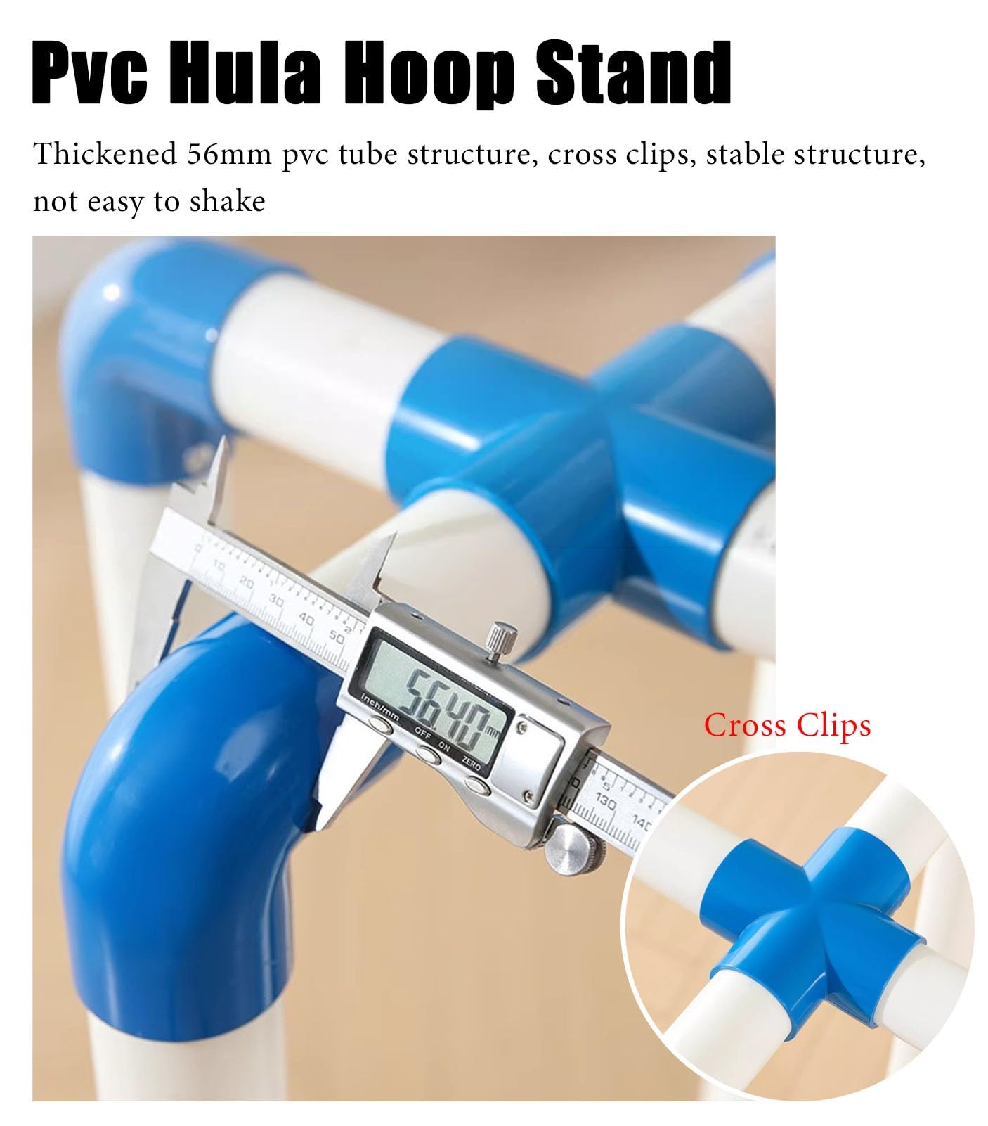 Generico Mensola portaoggetti per Hula Hoop per Bambini, per Percorso a Ostacoli, Carrello per Hula Hoop Rimovibile, Supporto Portatile per Hula Hoop Sportivi per la Scuola elementare (45 cm (17 3/4"