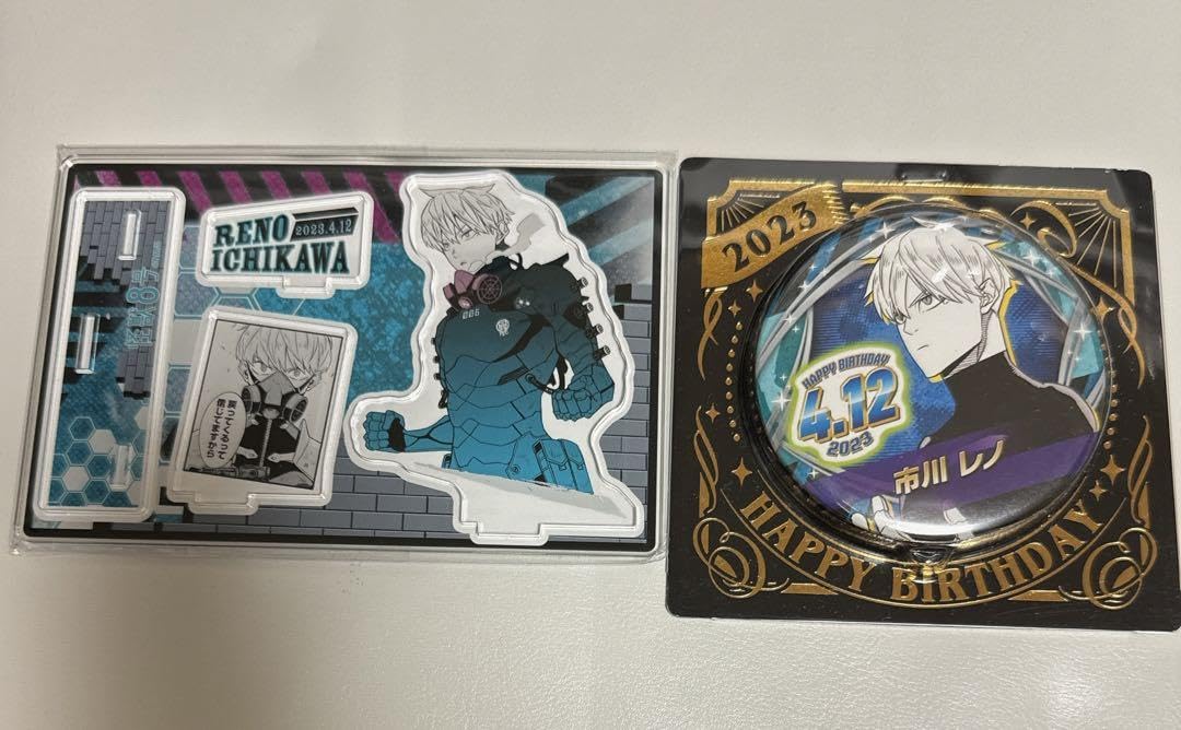 市川 レノ 2023 バースデイ缶バッジ 名場面ジオラマフィギュア 怪獣8号