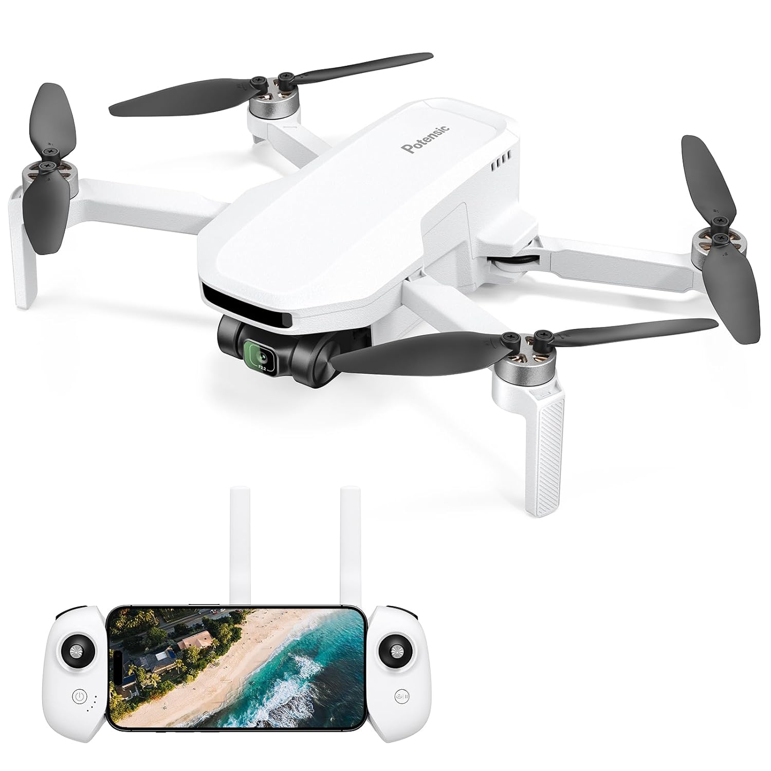 Potensic ATOM LT GPS Drone Under 249g, 2 Batteries 80 Mins, EIS 2.5K Camera, 4KM FPV Transmission, Brushless Motor, Auto Return, SurgeFly, Entry...