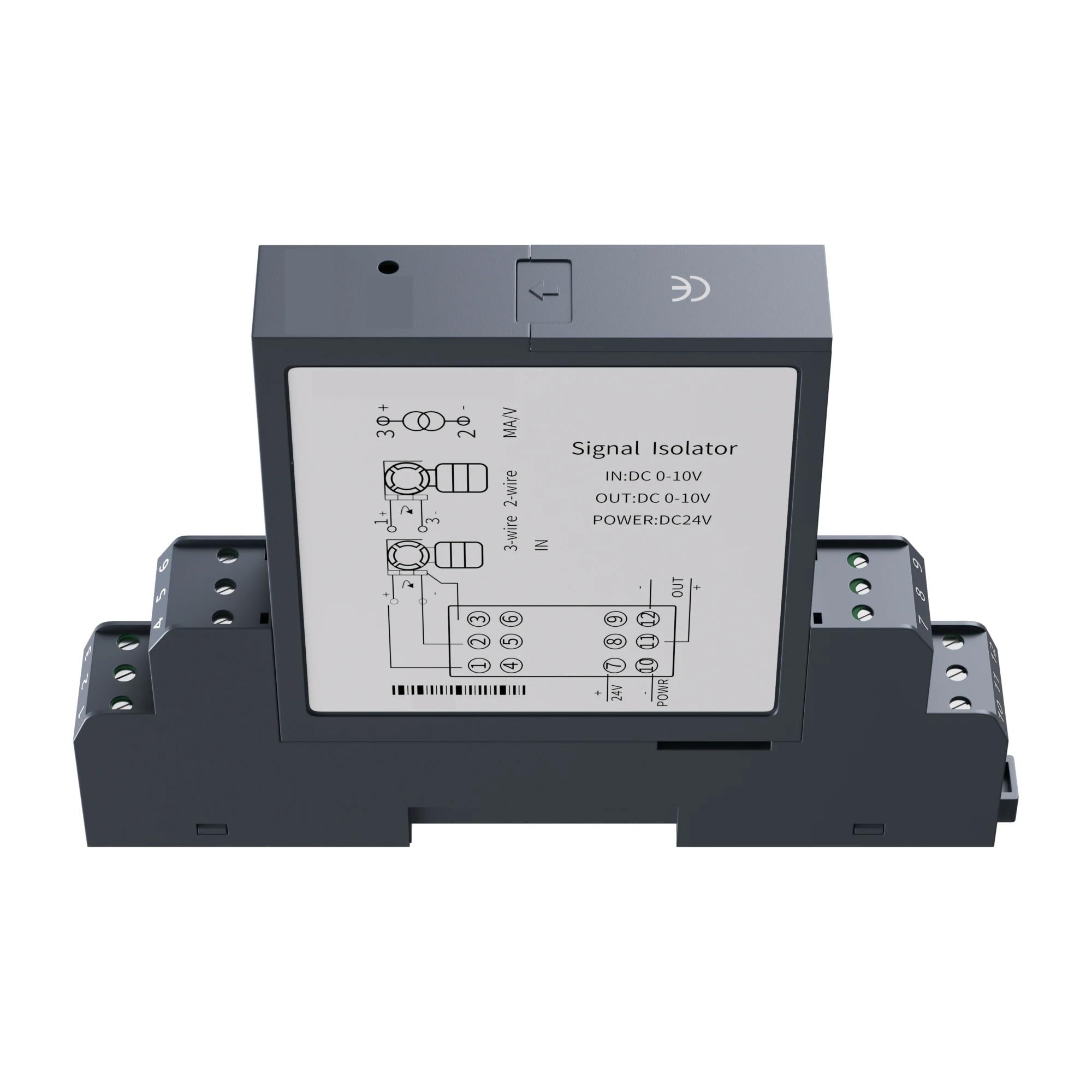 Isolateur de signal 1 entrée 2 sorties 0-5V convertisseur rail DIN pour armoire