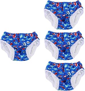 SOIMISS Fraldas De Natação Para Bebês 4 Unidades Calças De Treinamento De Algodão Fraldas De Natação Para Bebês Calças De Treinamento Reutilizáveis Calças De Treinamento De Penico