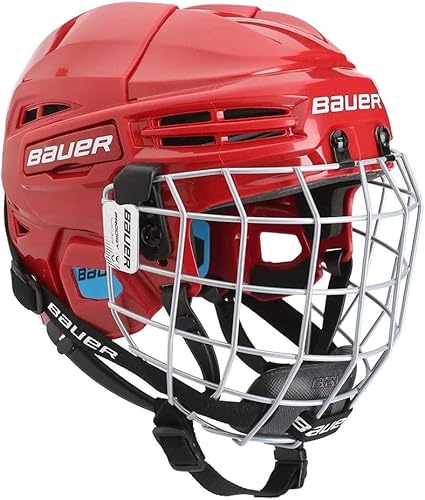 Bauer Prodigy - Casco de hockey combinado con jaula, tamaño juvenil