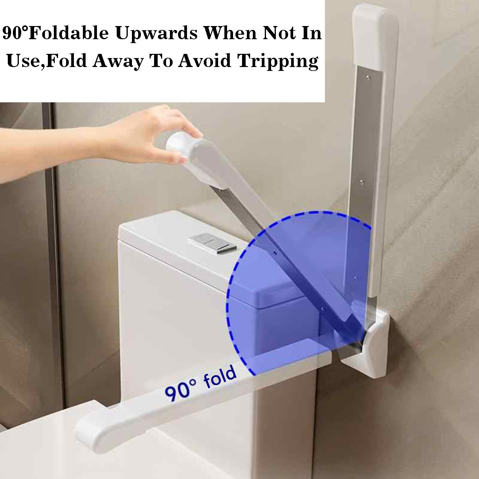 Sicurezza For Il Bagno For L'assistenza Domiciliare, Maniglia For Bagno Ribaltabile In Acciaio Inossidabile, Prodotto For L'assistenza Agli Anziani, Accessori For Disabili For La Vita Quotidiana