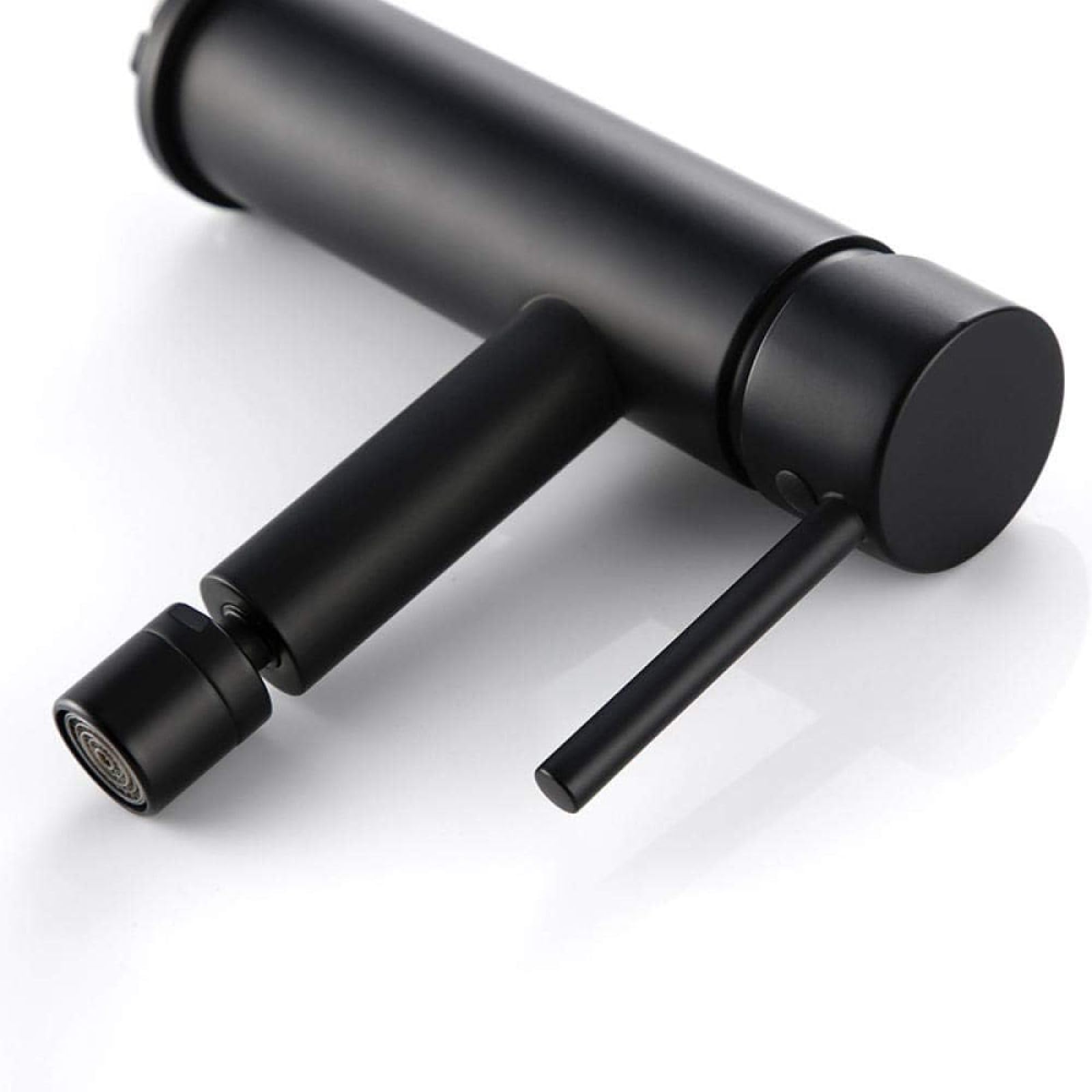 Kit set rubinetto bidet WC rubinetto bidet in ottone Compatible with bagno lavelli monocomando miscelatore rubinetto acqua calda e fredda-nero opaco,rubinetti cucina
