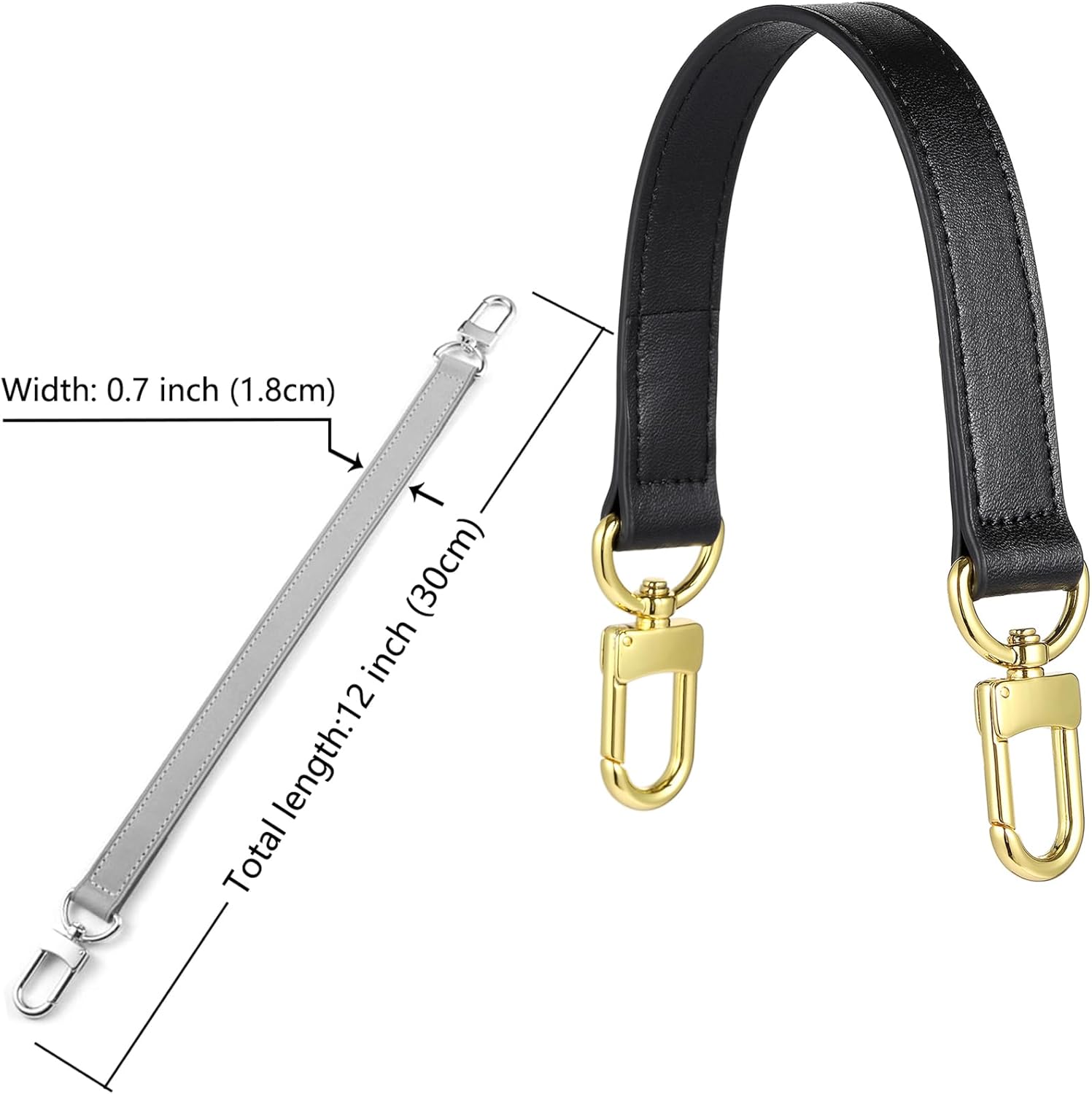 Genuine leather purse Handle compatible with Neonoe for Metis Noe BB NM Beaubourg Hobo - Image 6