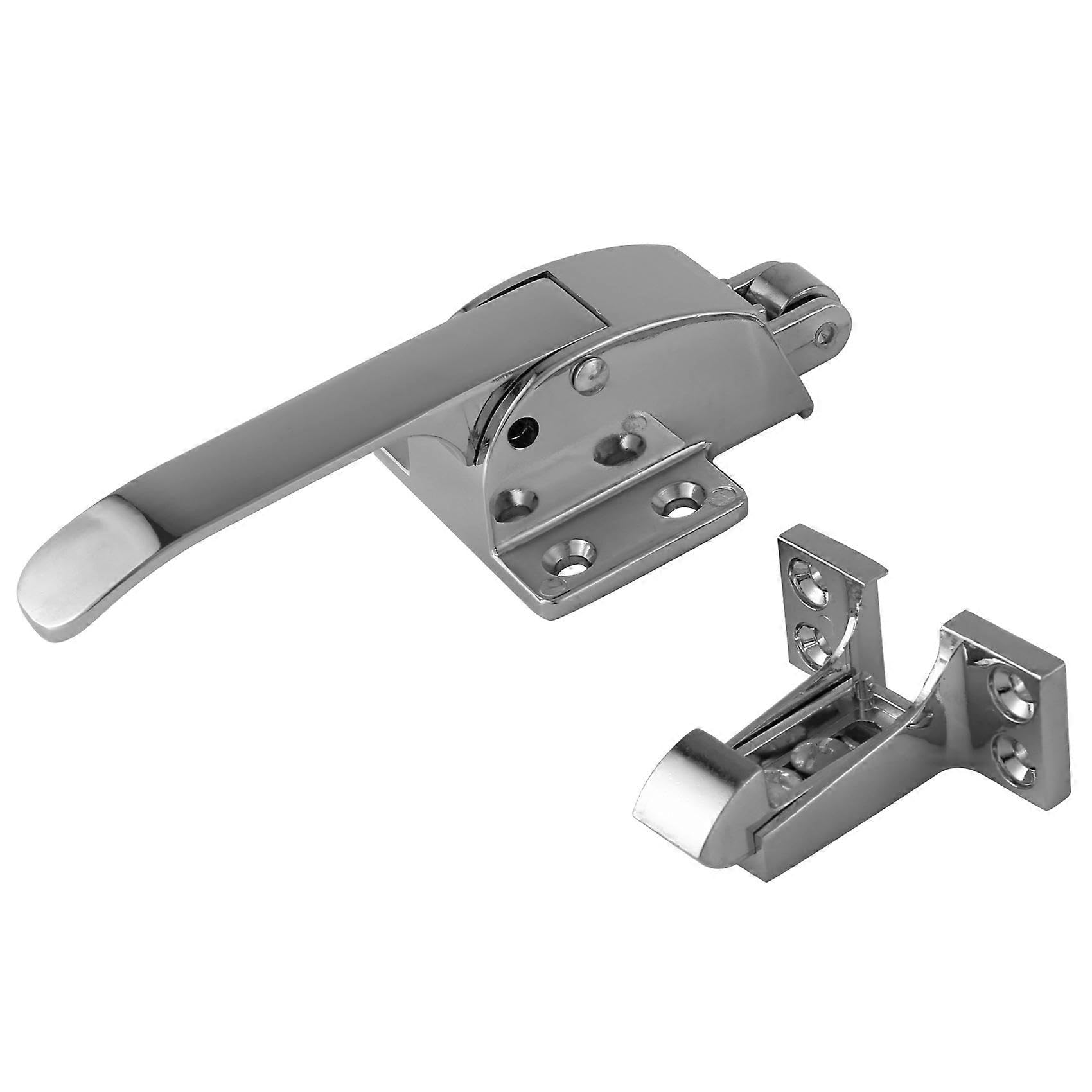 SODIAL(R) Stainless Steel Spring Loaded in Freezer Cooler Door Handle Latch