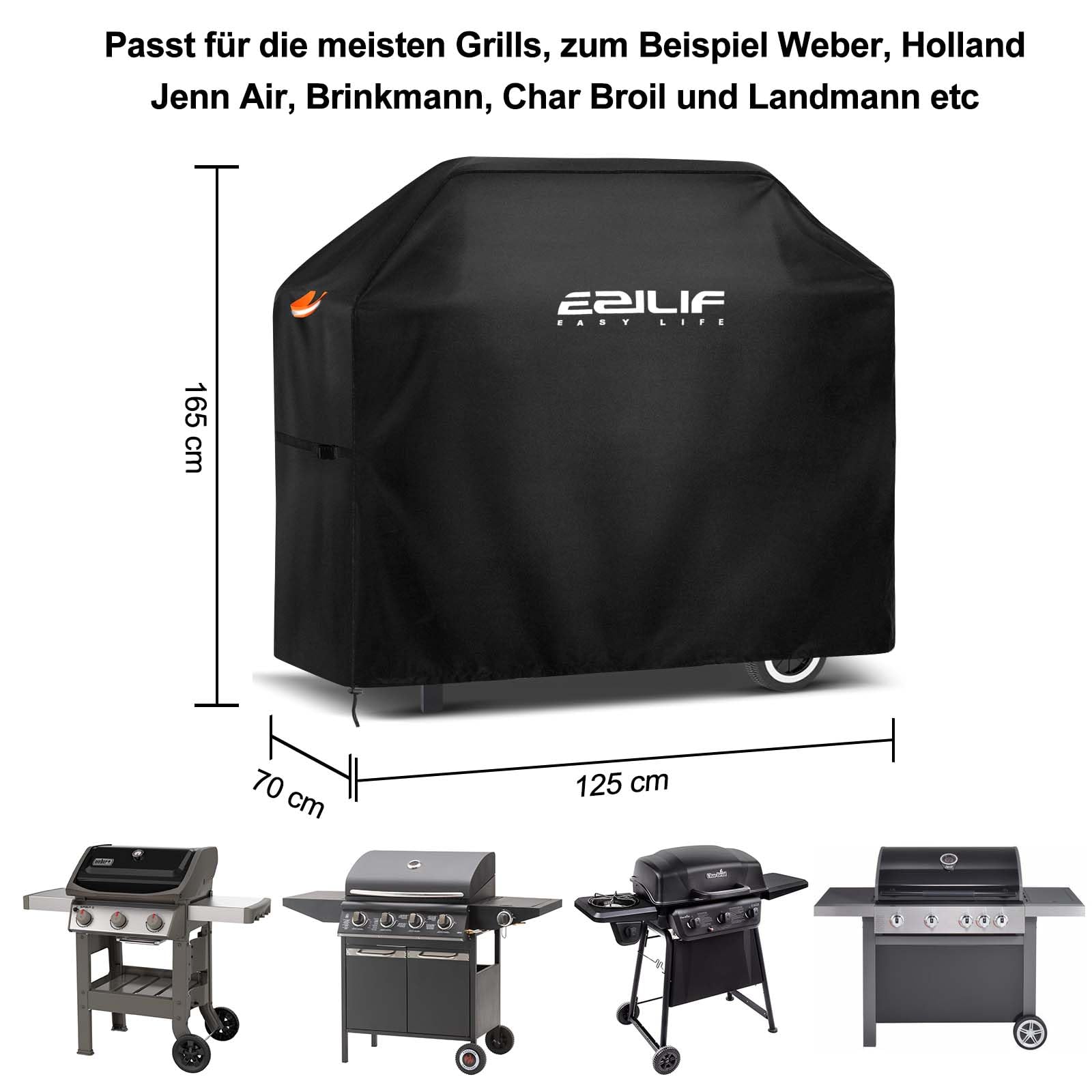 Tavaler Housse De Barbecue Résistante Aux Intempéries - 90 X 70 X 110 Cm - En Tissu Oxford 420D - Pour Weber, Enders, Char Broil