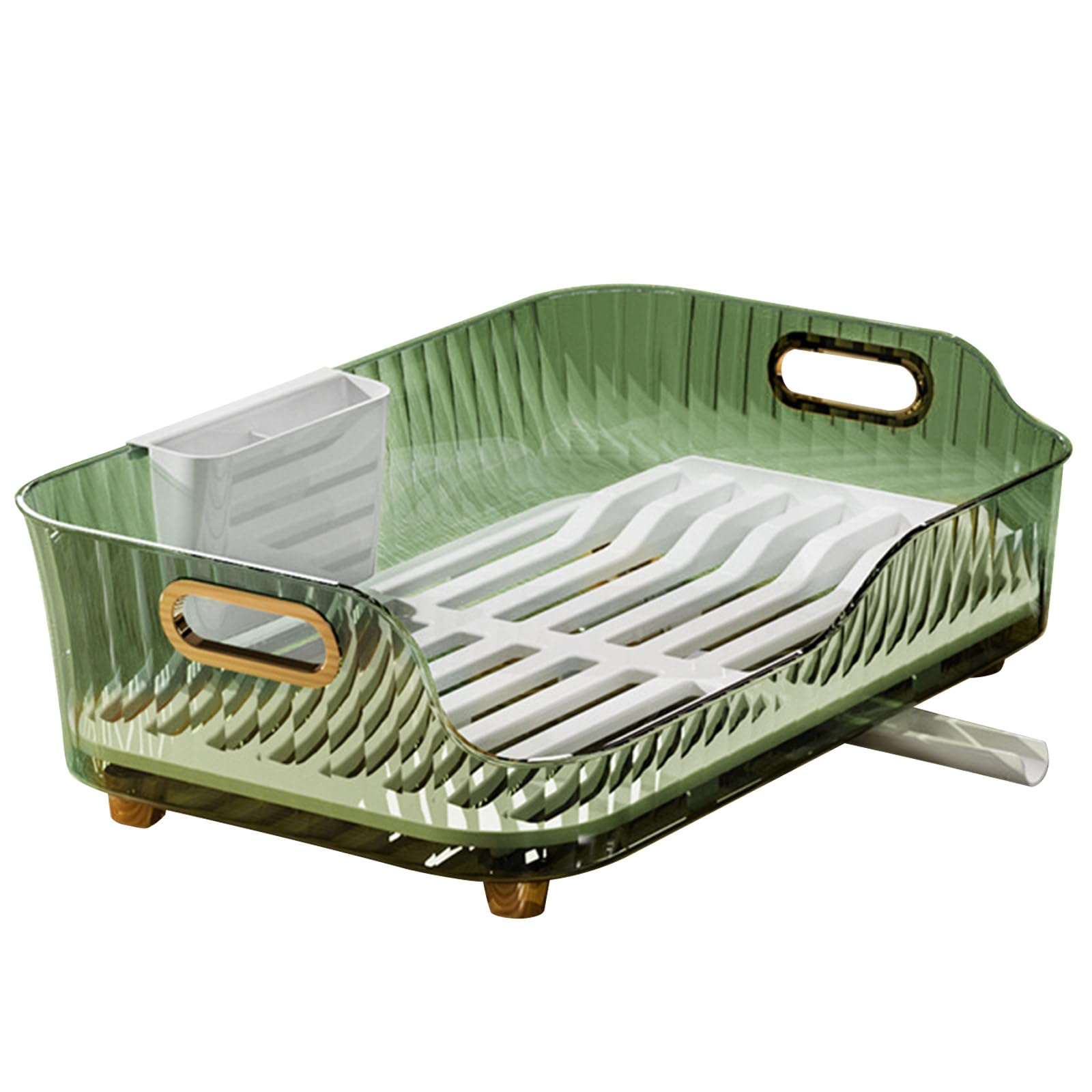Tsophreniq Functional Kitchen Storage Solution Space Saving and Cutlery Storage Rack Household Bowl Basin with Drain Hole Kitchen Rack