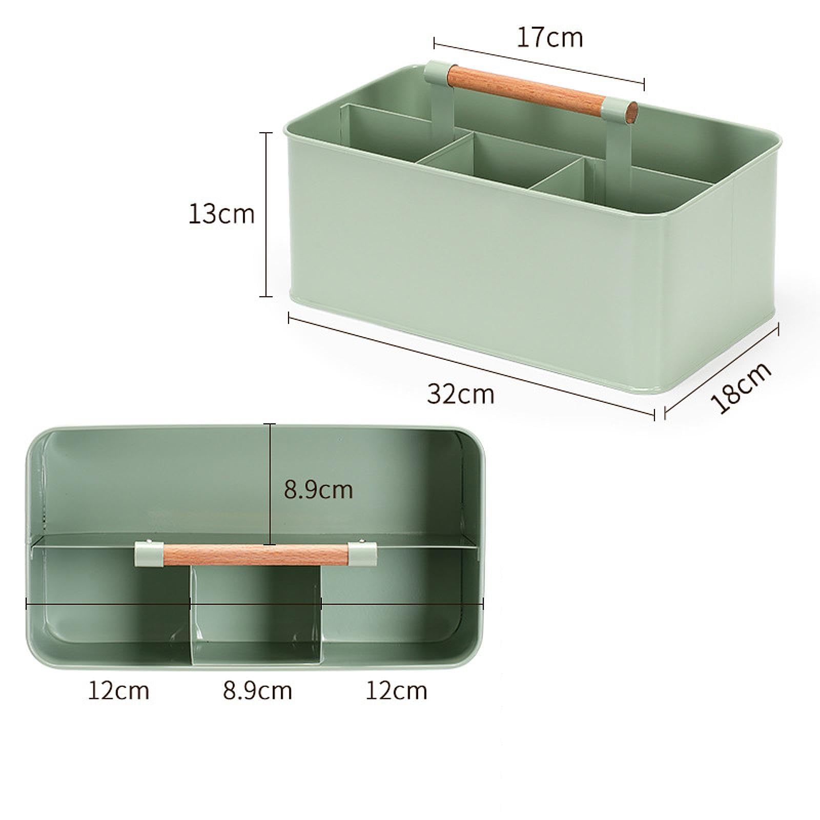 Cesto Porta Attrezzi da Giardino con Manico in Legno – Contenitore per Attrezzi da Giardinaggio – Idea Regalo per Appassionati di Giard, Verde