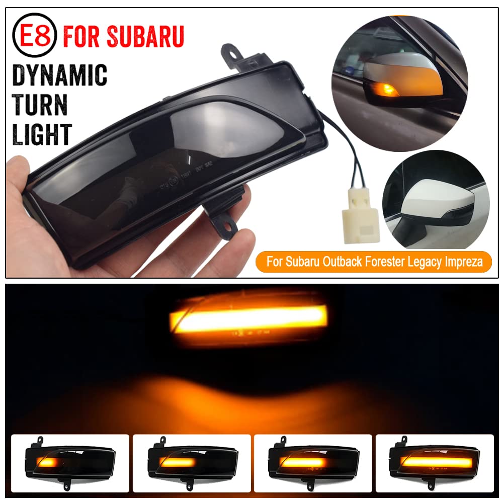 Intermitente LED dinámico secuencial para Espejo retrovisor Lateral para Subaru Forester Outback Legacy Crosstrek WRX Outback Impreza