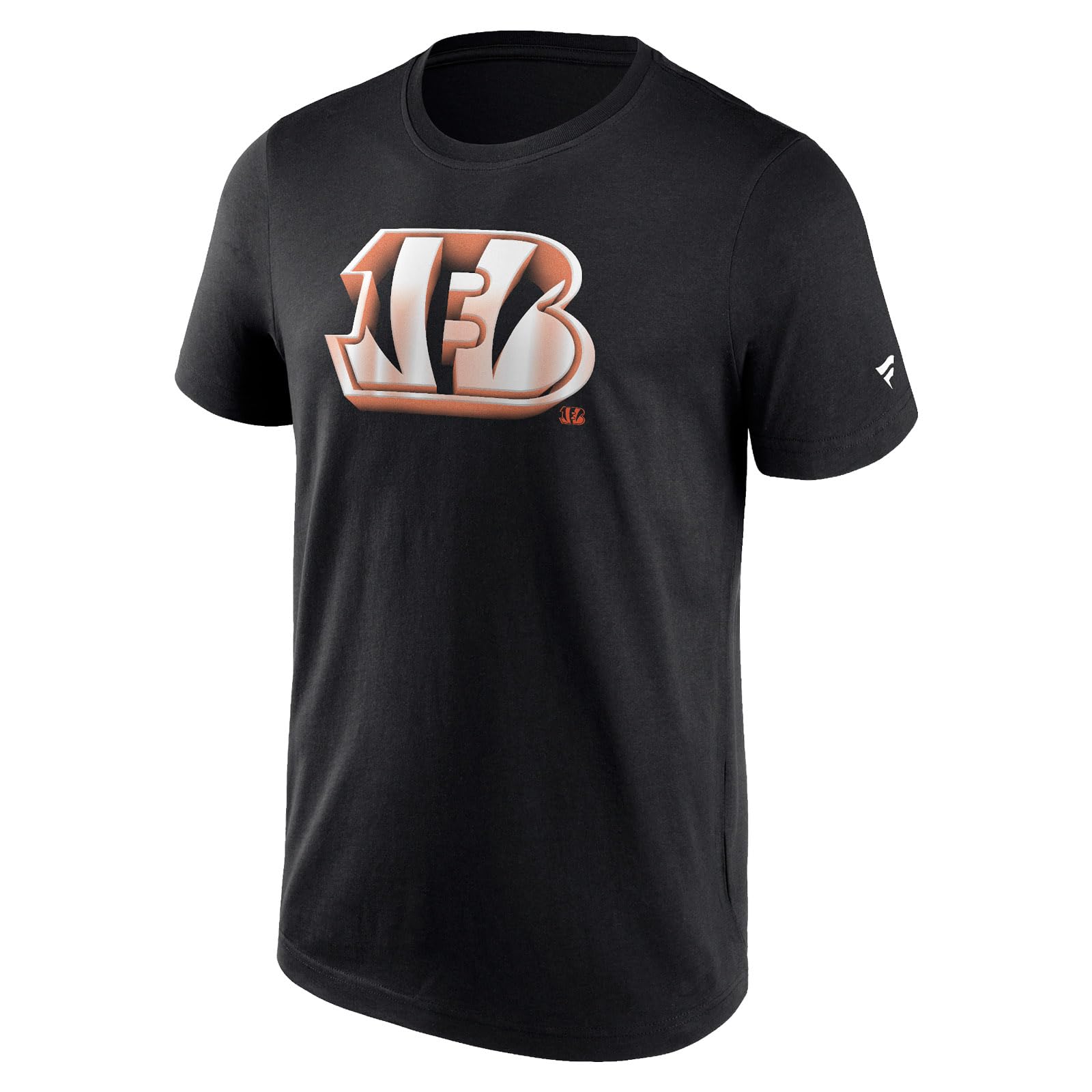 Fanatics Unisex Black Nfl Cincinnati Bengals Graphic Chrome Logo T-Shirt Xxxl
