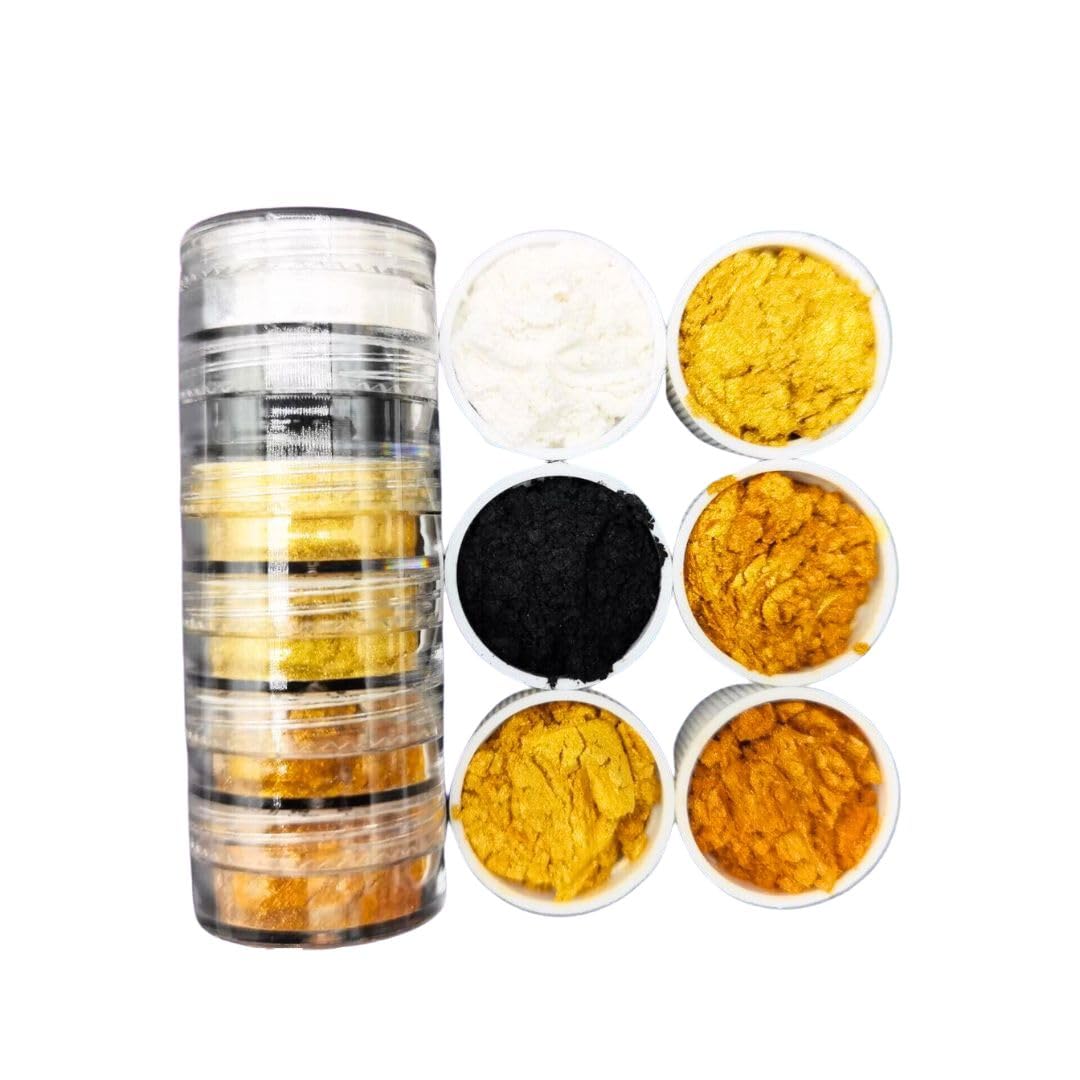 R H LIFESTYLE Epoxy Resin Color Pigment - Cosmetic Grade Slime Coloring Pigment - Natural Soap Dye for Soap Making Supplies Kit, Bath Bomb Colorant, Paint, Nail Art. (F Shade)