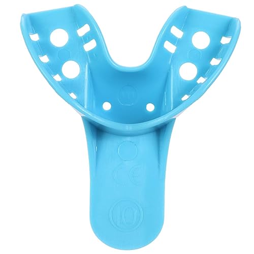 Miniatura 5 de JMU Bandeja de impresión dental bolsa de 12, bandejas desechables perforadas, 10 anteriores inferiores