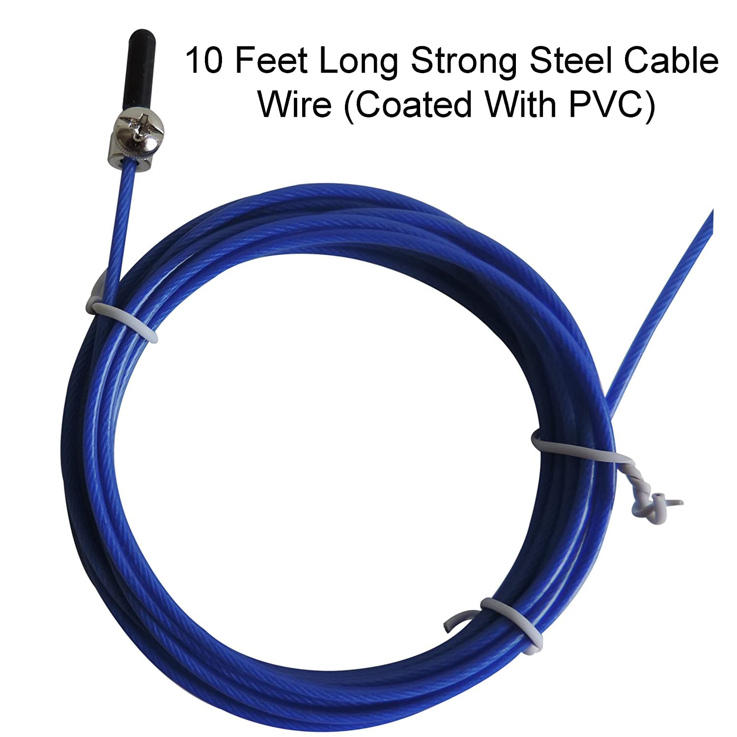 SKMT NEVER LOSE UNTIL YOU WIN PVC High Speed Skipping Rope For Men-Women|9Feet Long Adjustable Steel Cable Wire Jump Rope Speed Skipping Rope