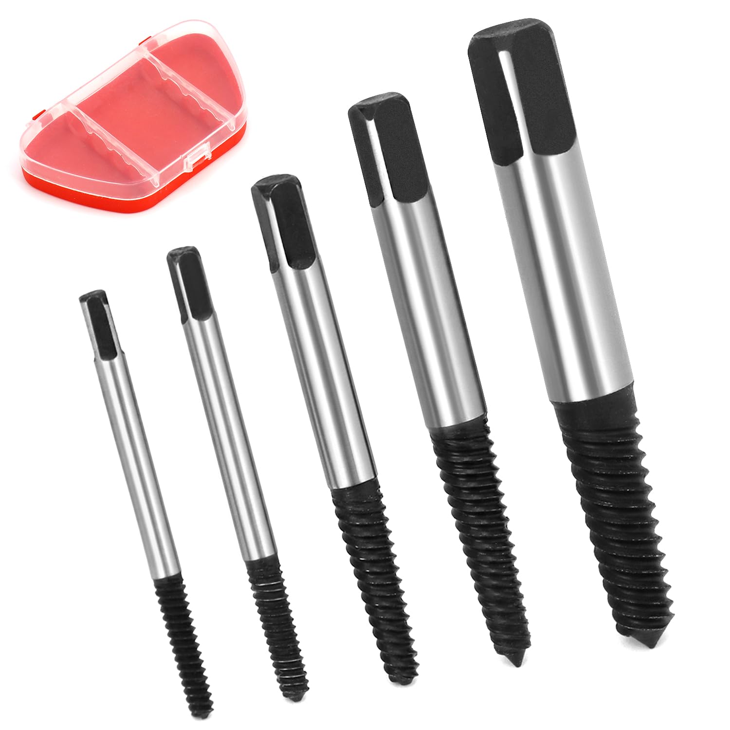 Set 5 Estrattori Per Viti Danneggiate - Per Bulloni E Prigionieri Ostinati