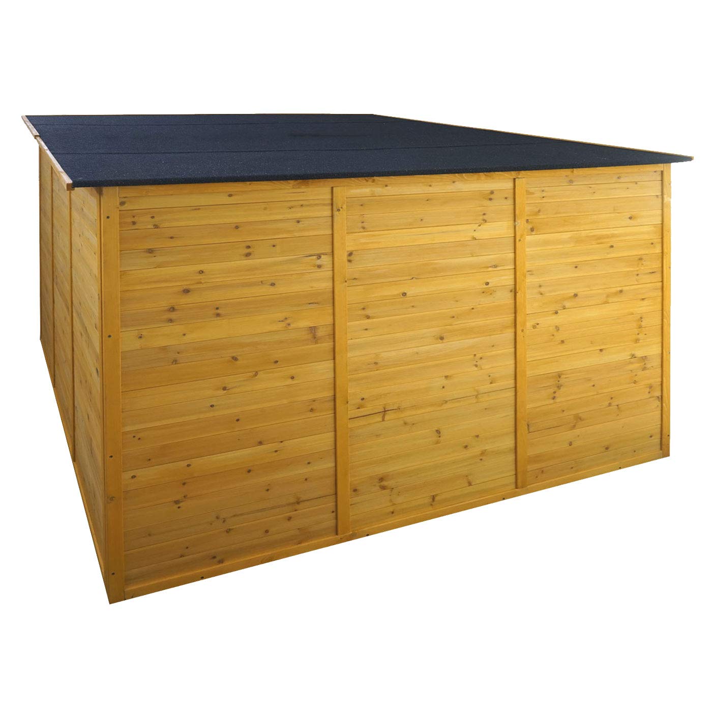 Mendler 2er-Fahrradgarage HWC-H60 abschließbar 151x200x200cm - braun | Fahrradbox, Geräteschuppen, Gerätehaus, MVG