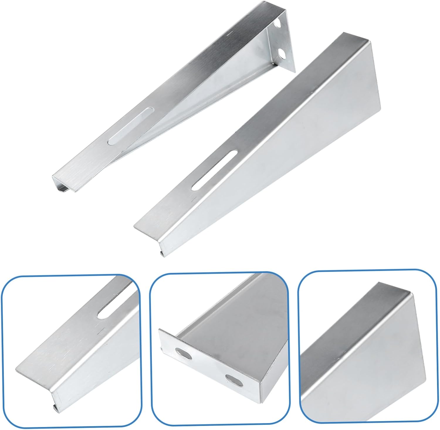 Uonlytech 2pcs Stainless Steel Storage Rack Water Heater Accessories Stand Easy Install Wall Mount