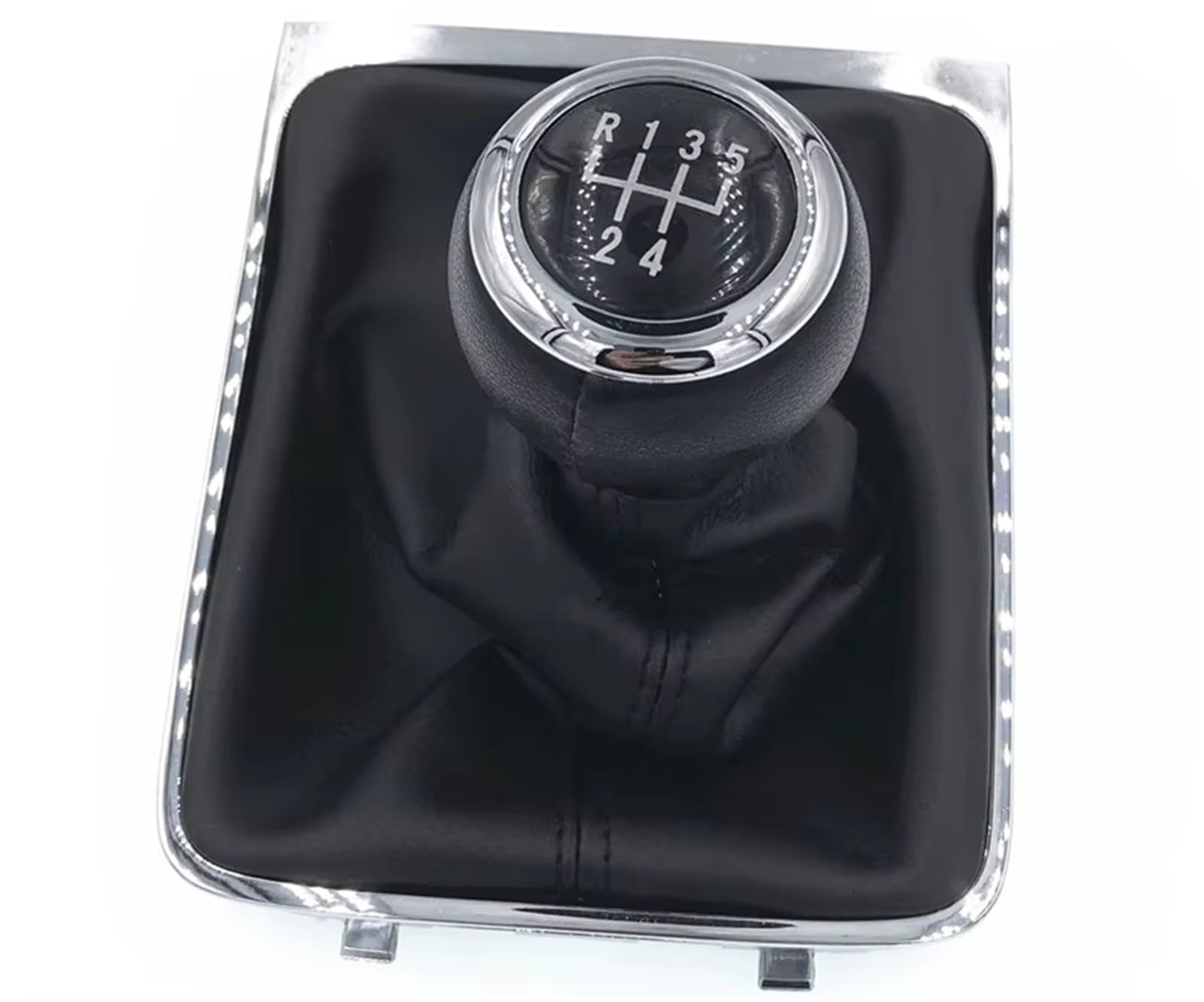 CPDDNGZMKK Gear Shift Knob Lever 5/6 Speed Gear Shift Knob Lever Stick Gaiter Boot Cover Collar for Passat B6 2005-2011