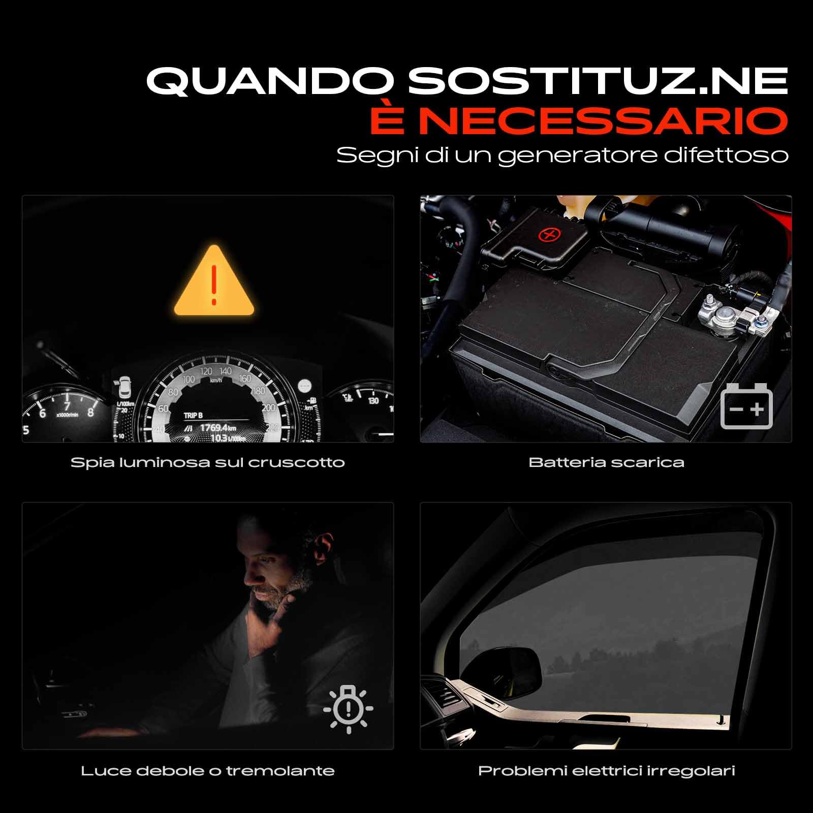 Frankberg Generatore Alternatore Diesel Compatibile con Insignia A Sports Tourer G09 2.0L Astra J CaR.A.Van P10 2.0L Zafira Tourer C P12 2.0L Insignia A G09 2.0L Astra J P10 2.0L Replace# 13588306