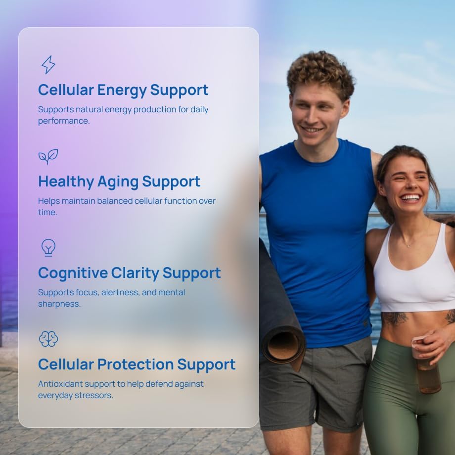 Miniatura 5 de Fortematic NAD+ Reservatrol, suplemento de energía celular antioxidante natural, 600 mg, 60 cápsulas, fabricado en Estados Unidos